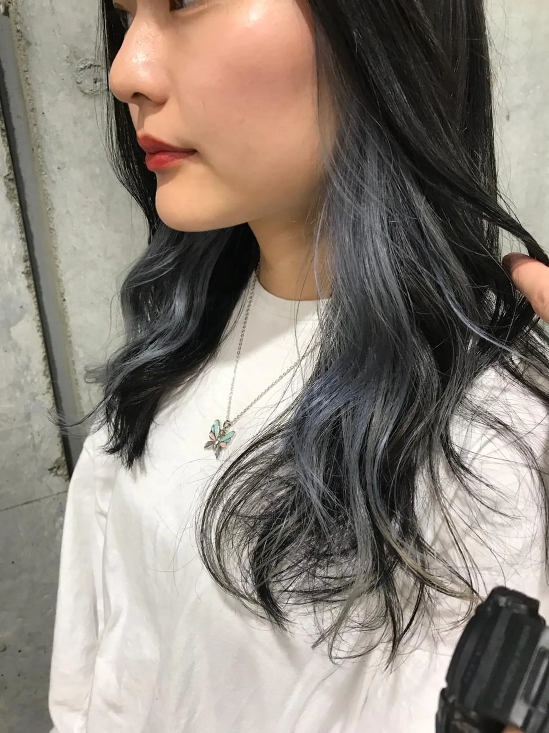 ロング カラー ブリーチ 竹嶌 健吾のヘアスタイル