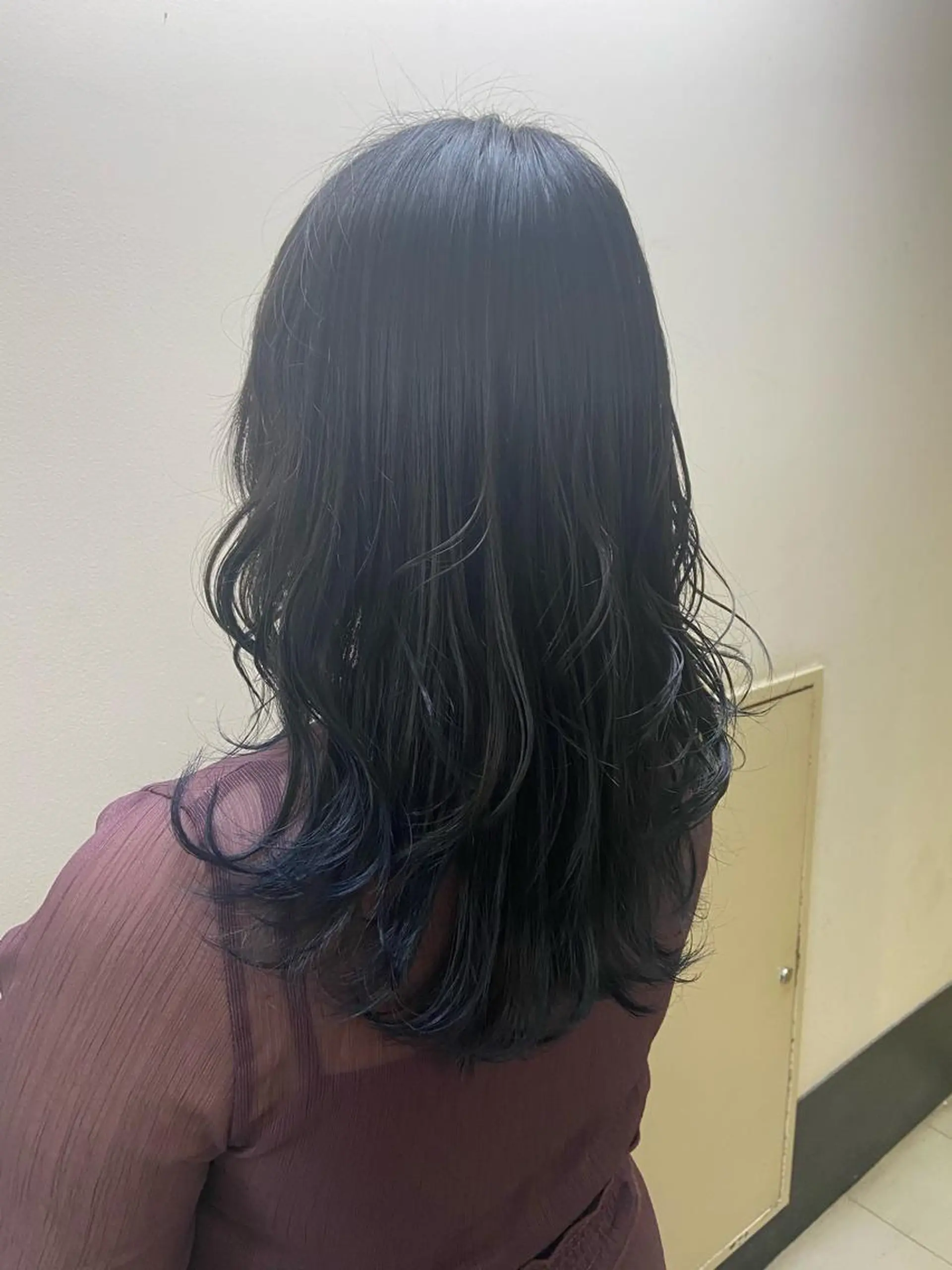 カラー ブルーカラー sato harunaのヘアスタイル