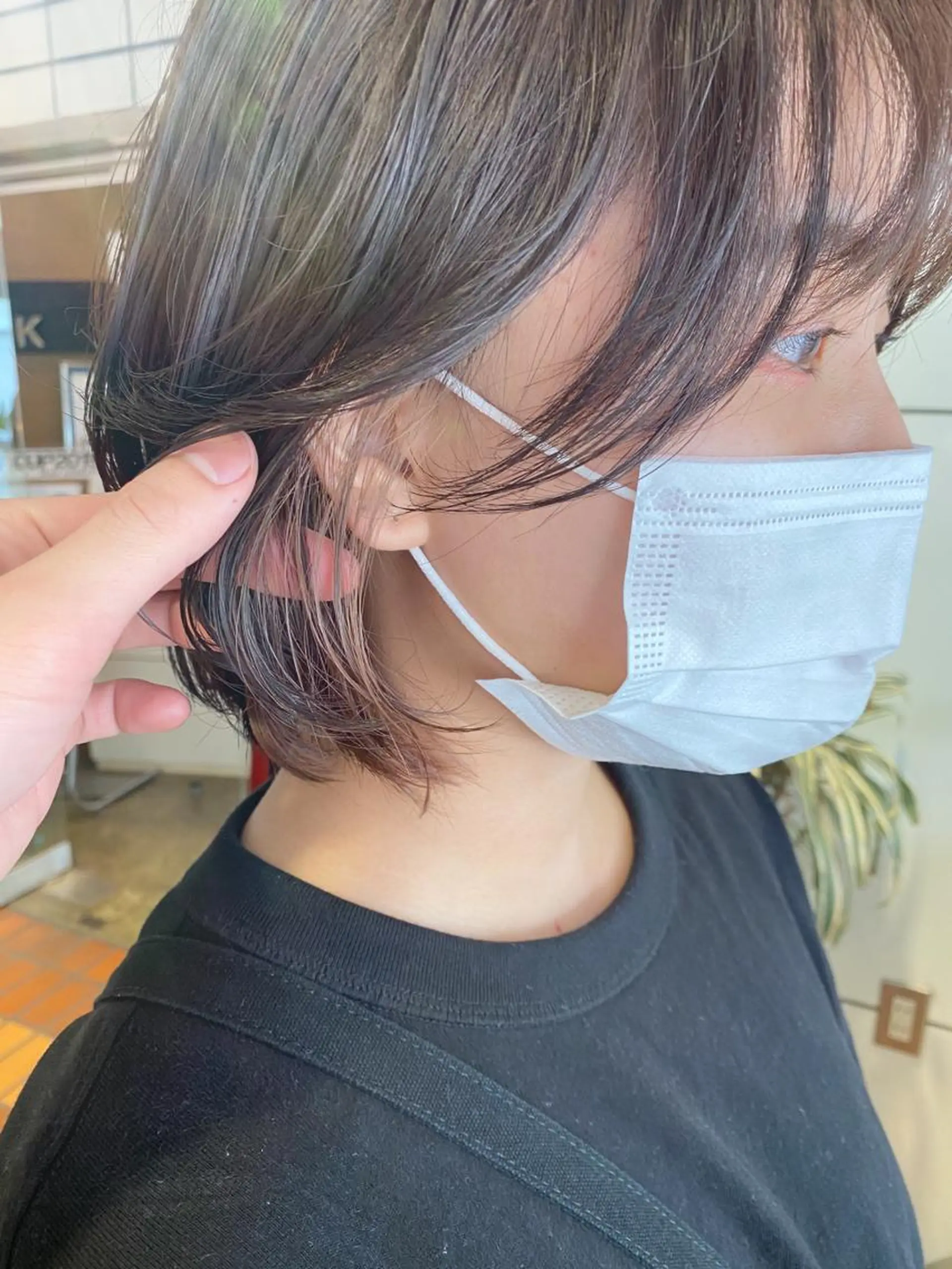 ショート カラー ショートヘア レイヤー/ベージュ カラー/ハシモトのヘアスタイル