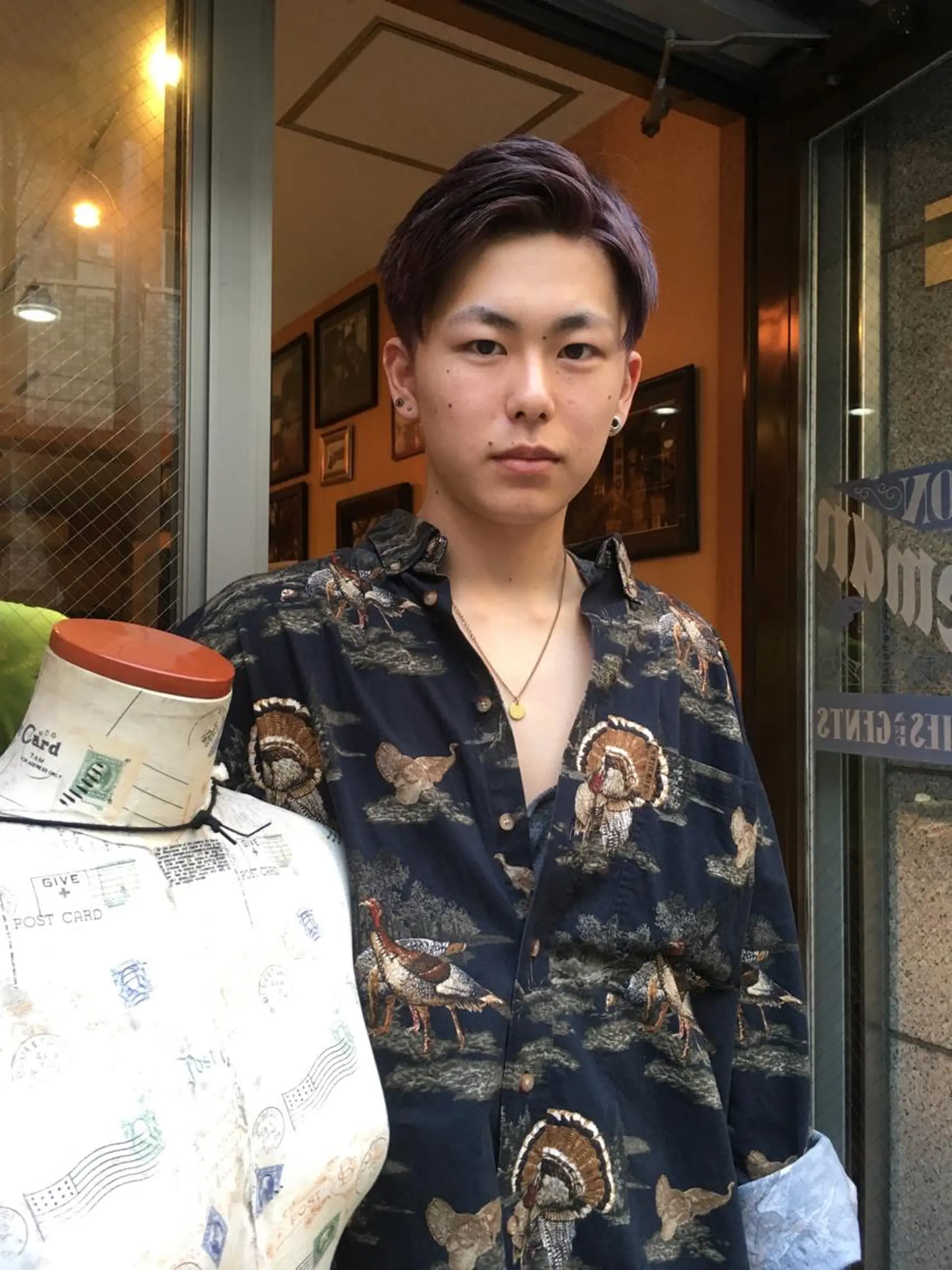 ショート カラー メンズ Drei.B.(ドライヴ)所属・ヨシダ アズサのヘアスタイル