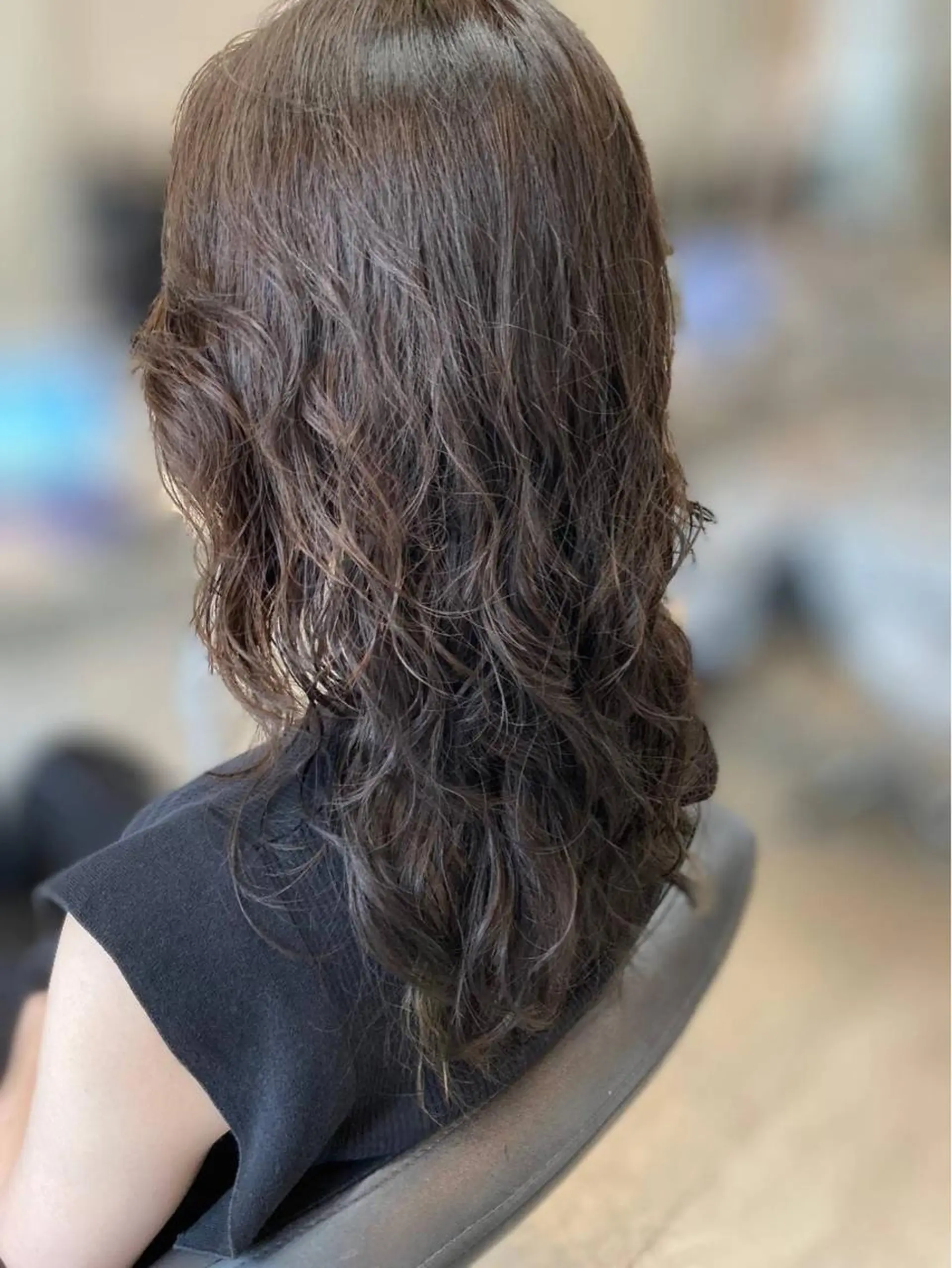 ロング カット ヘアカラー パーマ トリートメント 寺田 ゆりのヘアスタイル