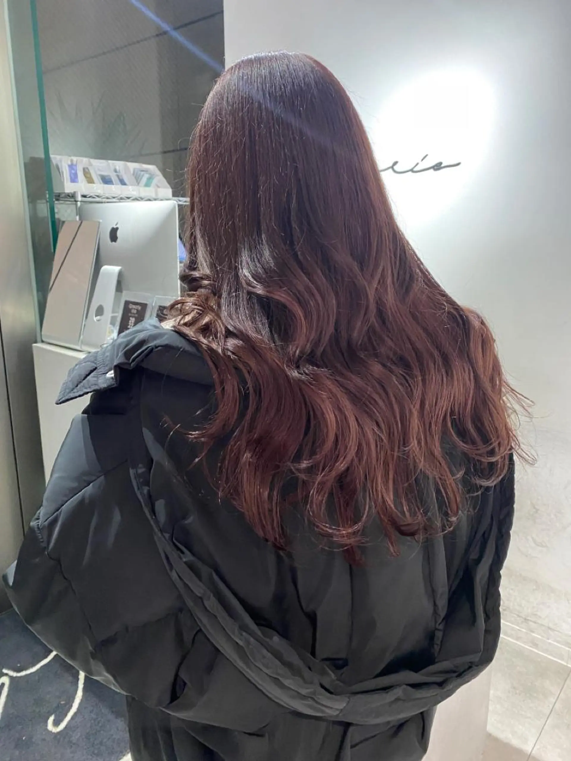 セミロング カラー ピンクカラー パープルカラー とびまつ /ショート/脱白髪染のヘアスタイル