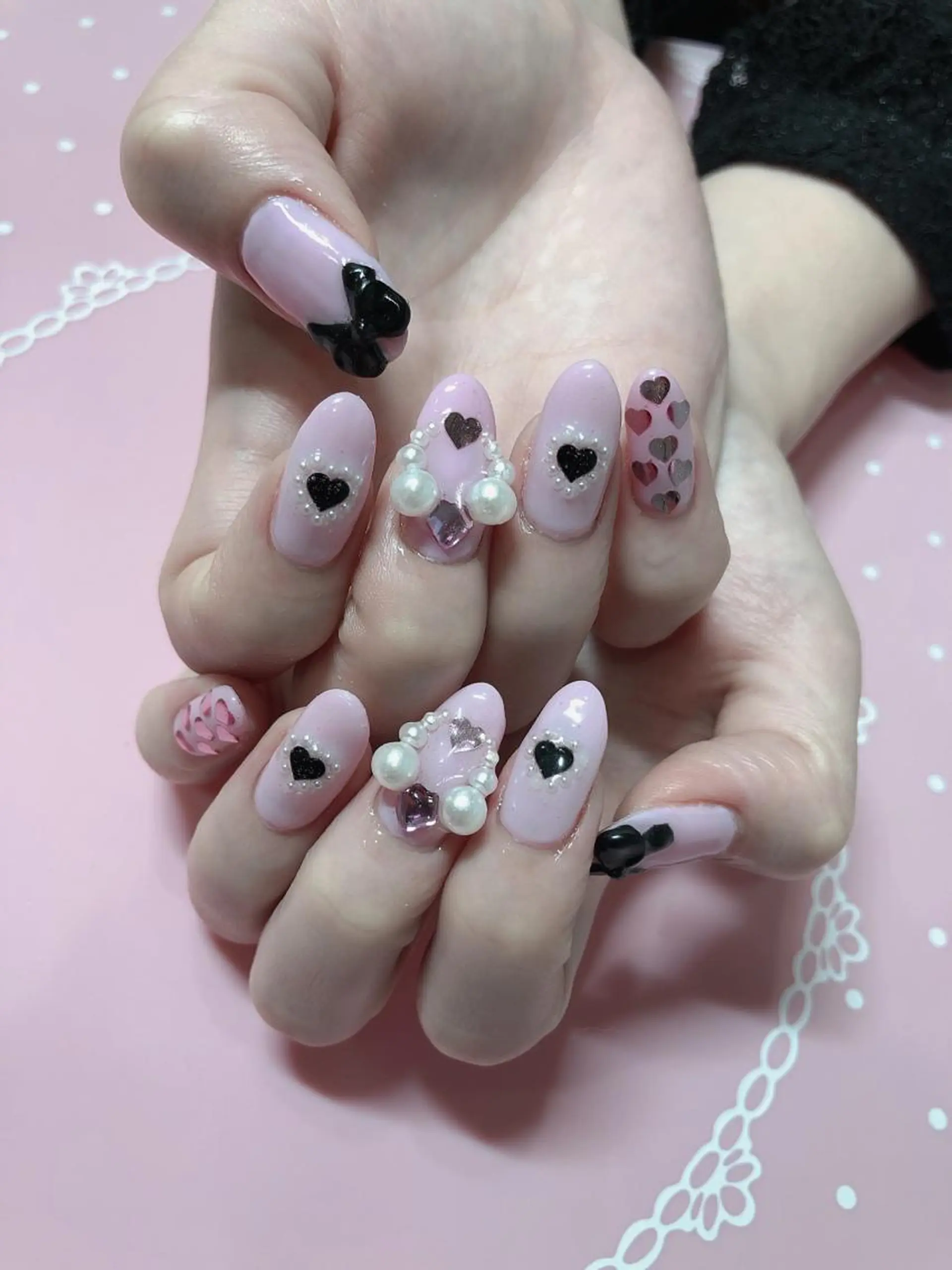 ミディアム ネイル 《LB》ラブリエ Nail&eyeのマツエク・マツパデザイン