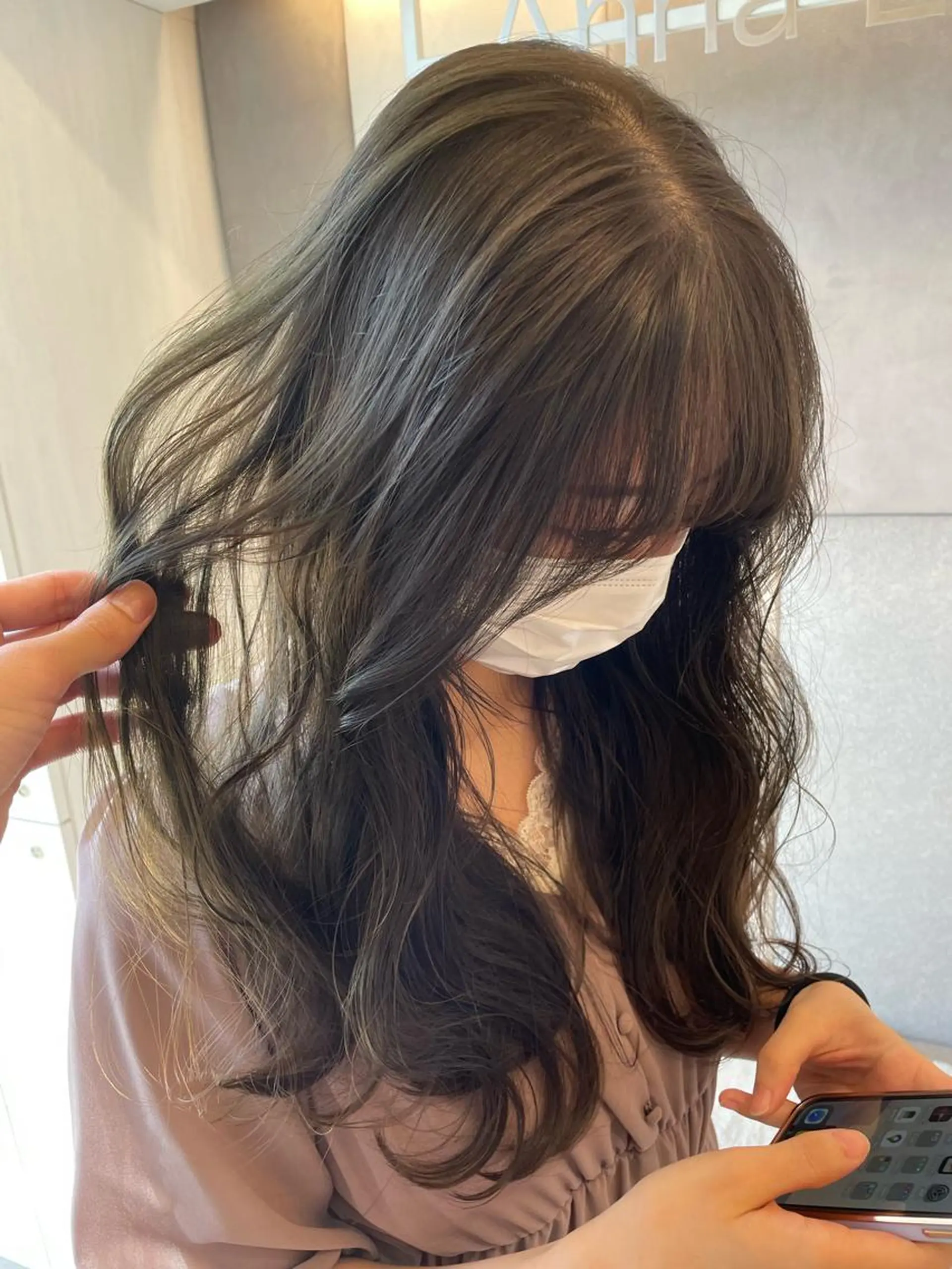 セミロング カラー ヘアアレンジ カット ヘアカラー トリートメント 🍃柔らかヘアー田中 瑞希🍃のヘアスタイル