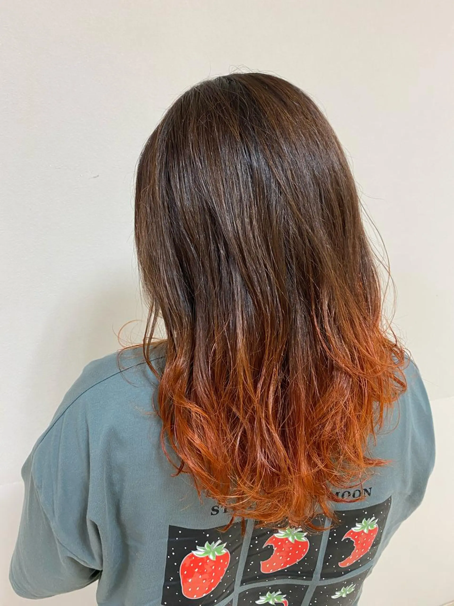 セミロング カラー ヘアアレンジ ブラウンカラー グラデーションカラー オレンジ enurk店 🍋 丸谷みく♥のその他イメージ