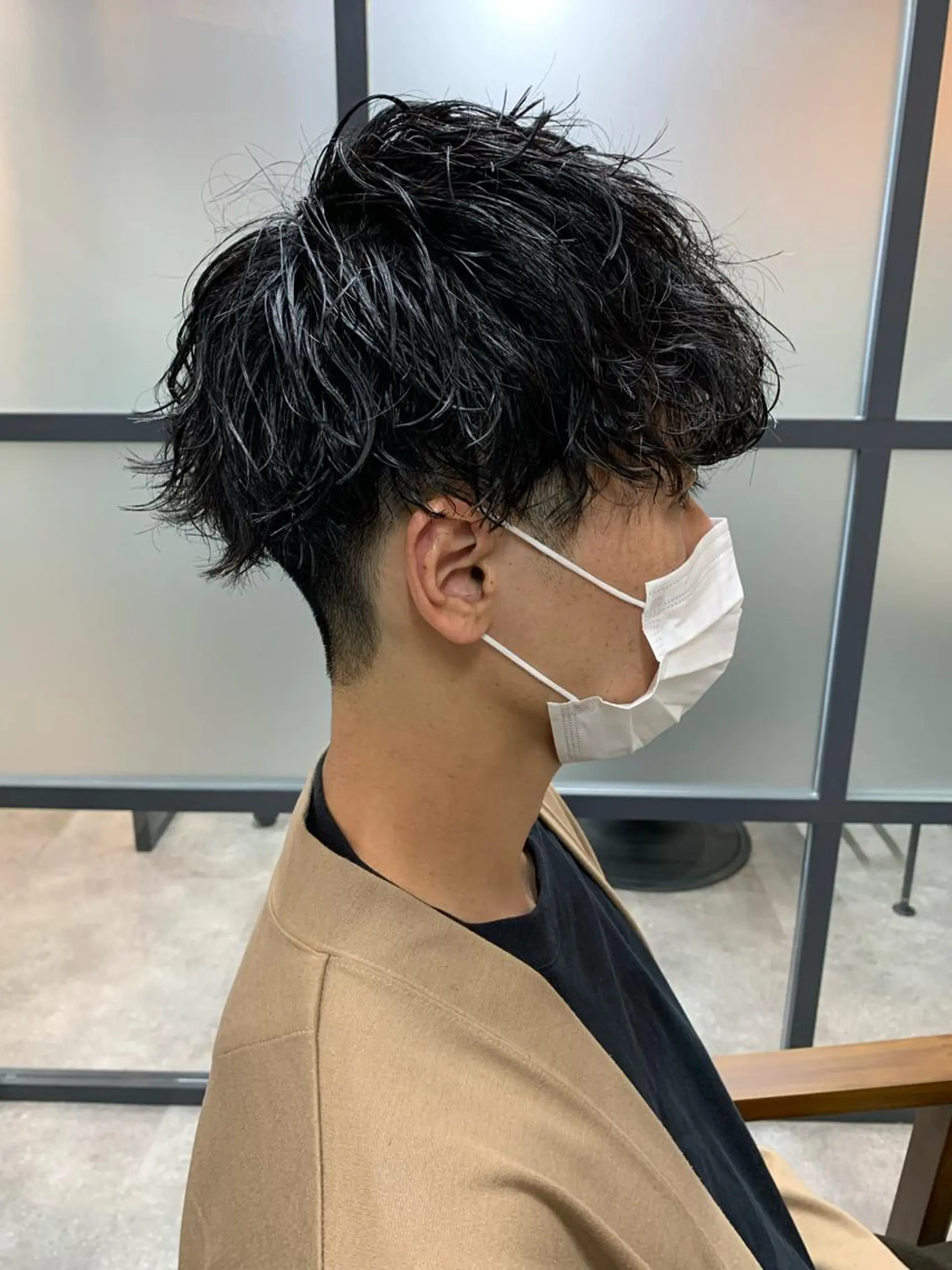 ショート パーマ メンズ カット パーマ 【S.BROOM】 店長　西川徹のヘアスタイル