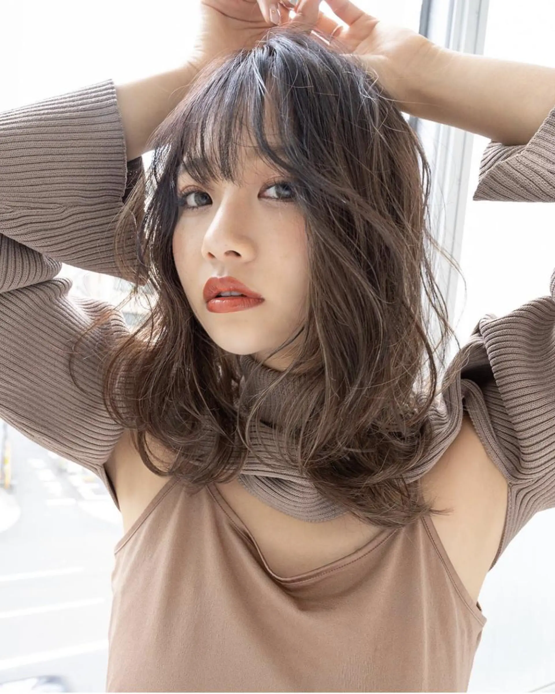 ミディアム カラー カット ヘアカラー ANGELICA 近鉄奈良店のヘアスタイル