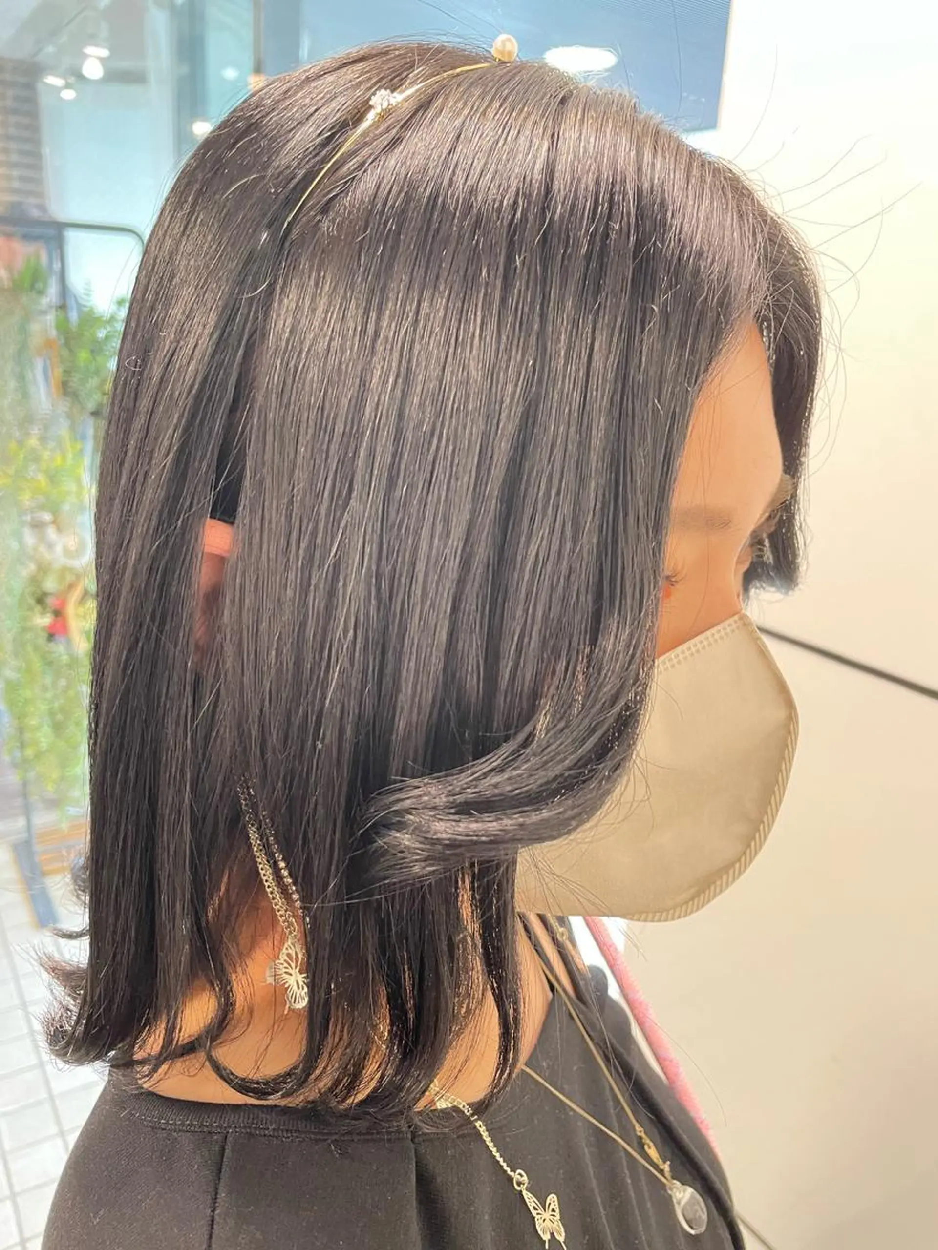 ショート カラー ブリーチ ケアブリーチ ダブルカラー イヤリングカラー ハイトーンカラー ‪るか/‪透明感 カラー/アレンジのヘアスタイル