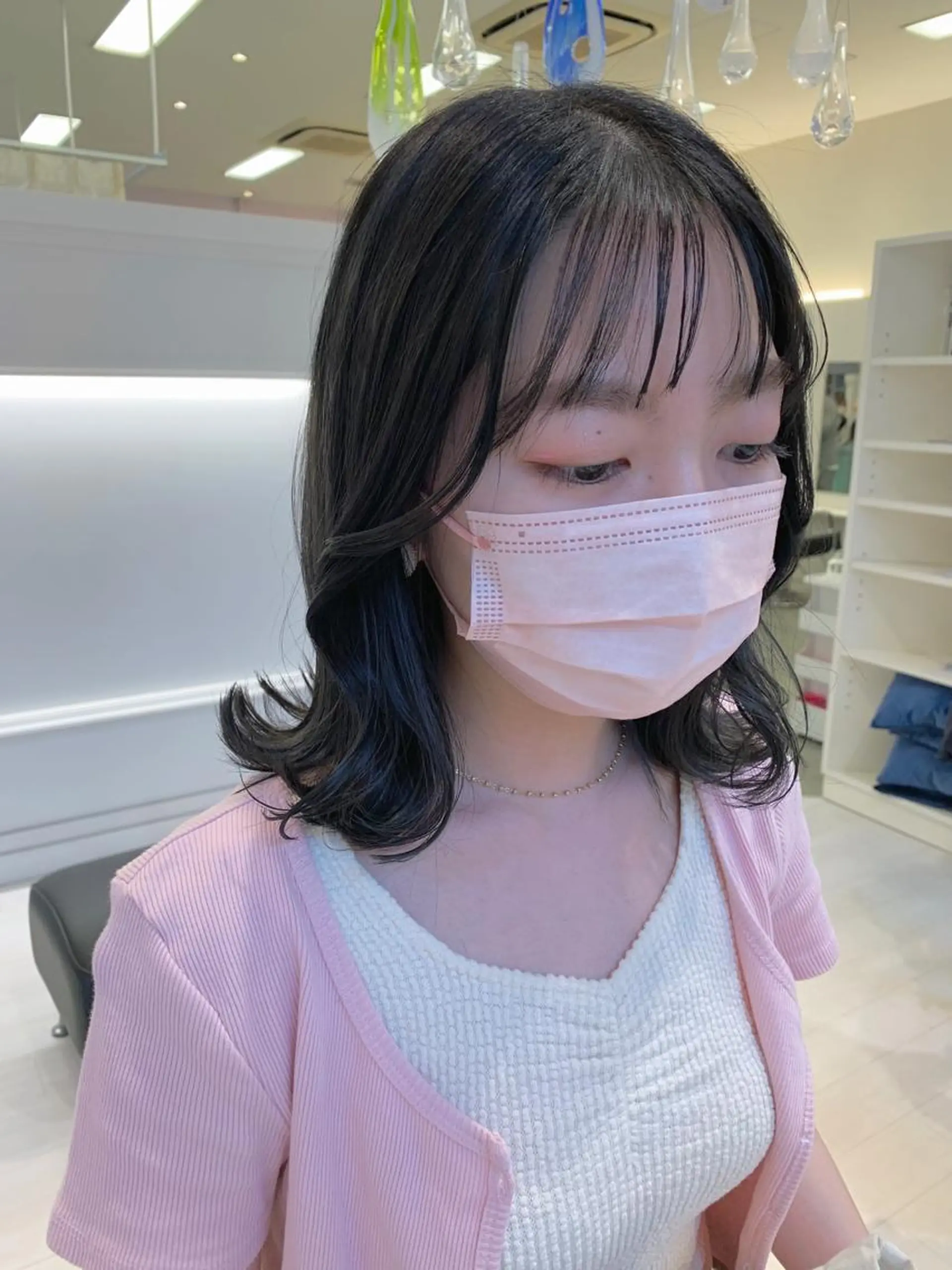 ミディアム カラー カット ヘアカラー GOODDAY ヘアサロンのヘアスタイル