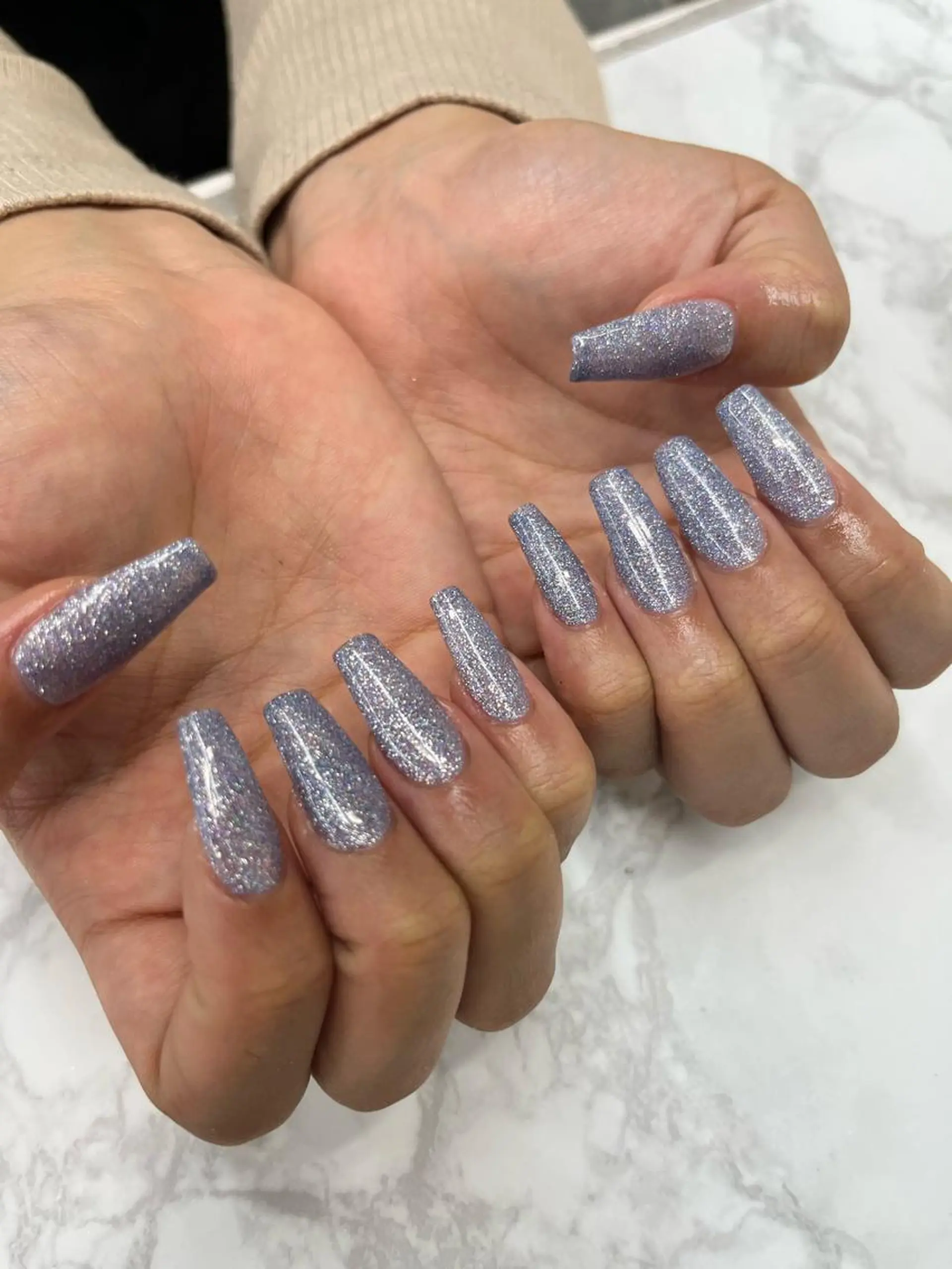 ネイル ラメ(グリッター) ハンドネイル éclat-nail salon-所属・松本 ゆみかのネイルデザイン