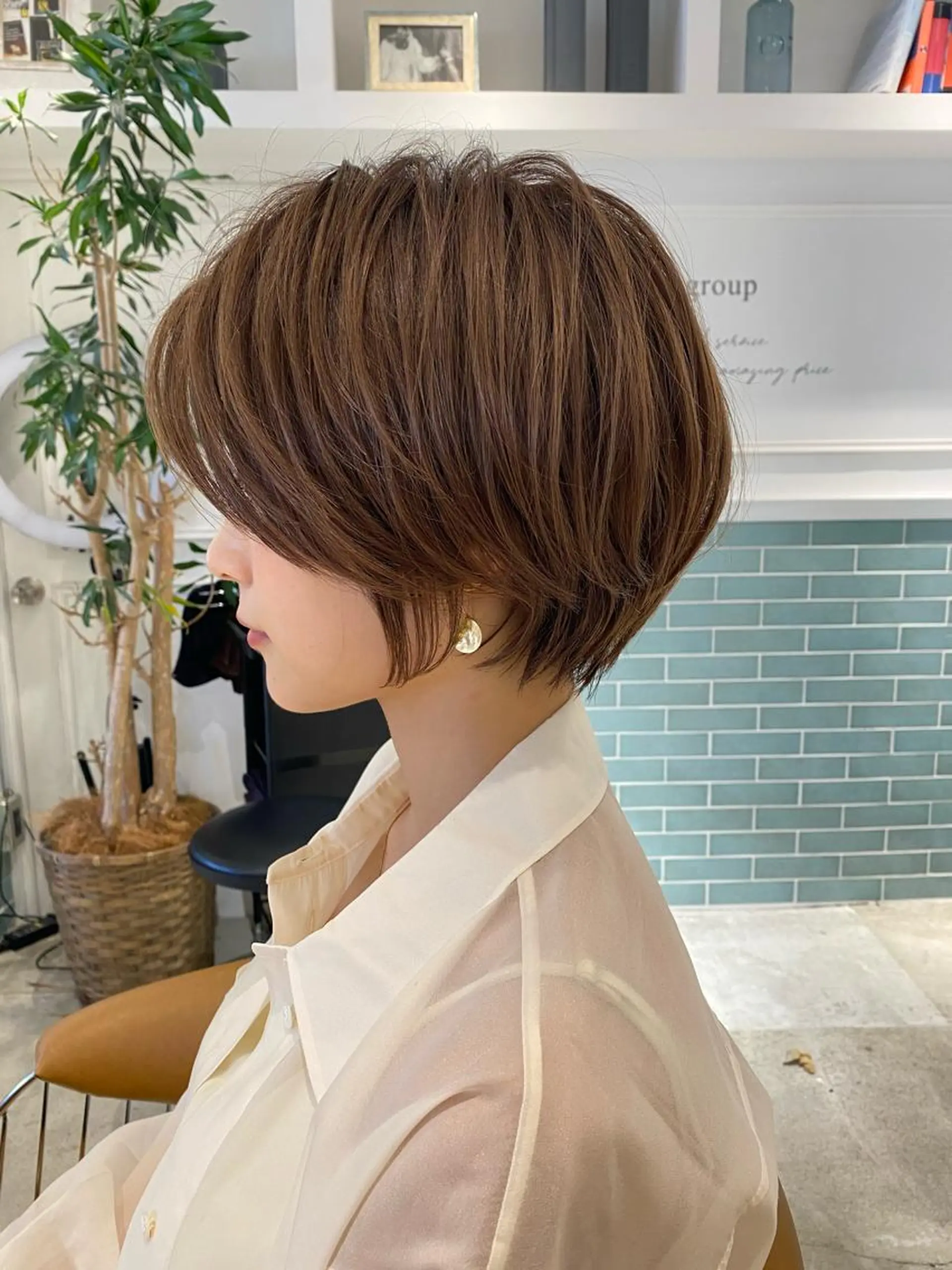 ショート カット ヘアカラー トリートメント 髪質改善ショート/ ボブたんの翔太のヘアスタイル