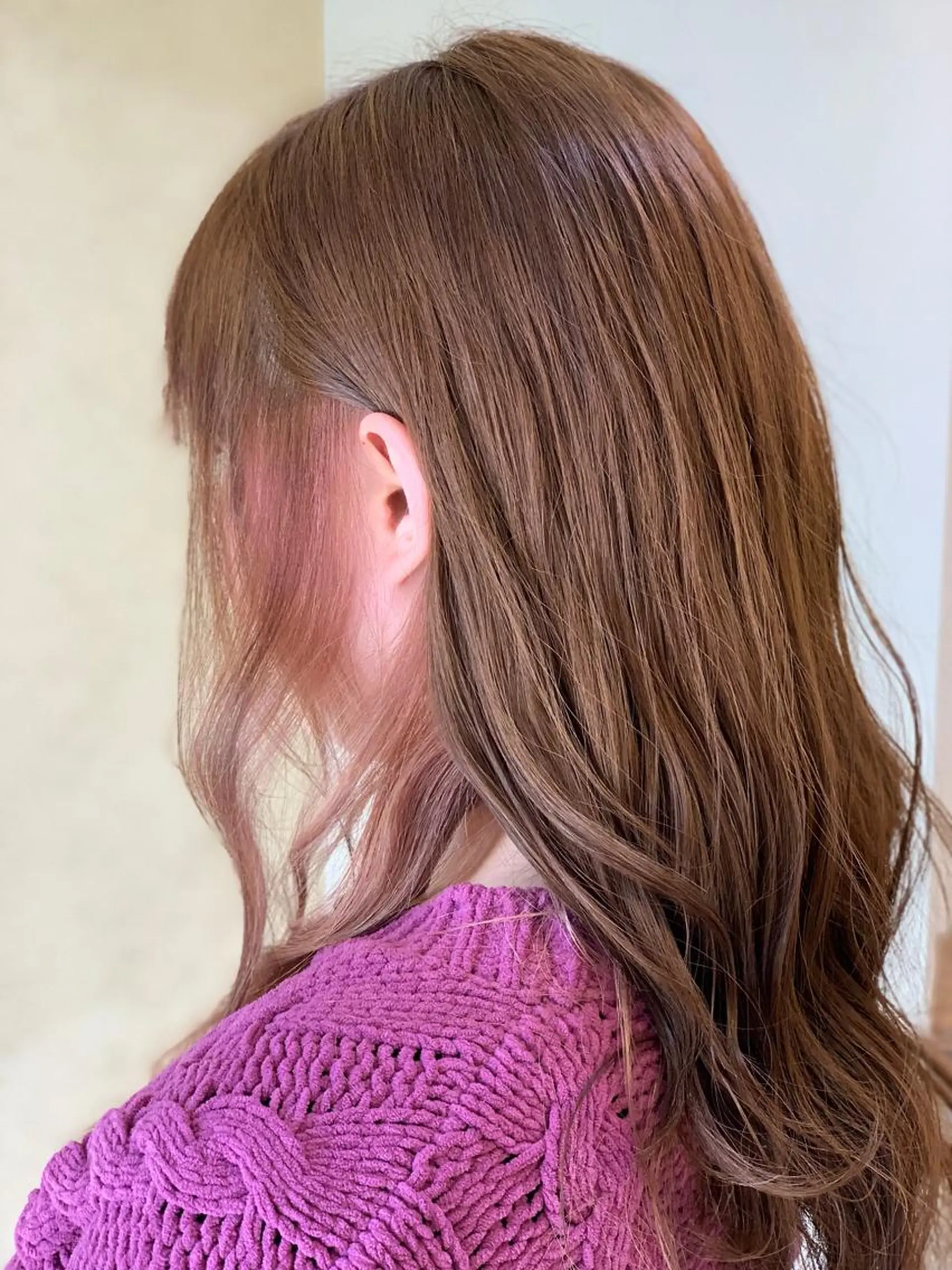 ロング カラー カット ヘアカラー トリートメント IORI #韓国ヘア#髪質改善のヘアスタイル