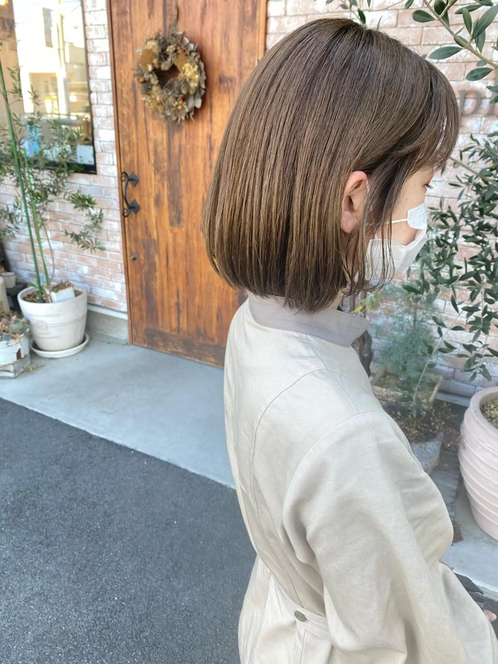 ミディアム カラー ベージュカラー ブリーチ 【浜松・豊橋】 ニシモトのヘアスタイル