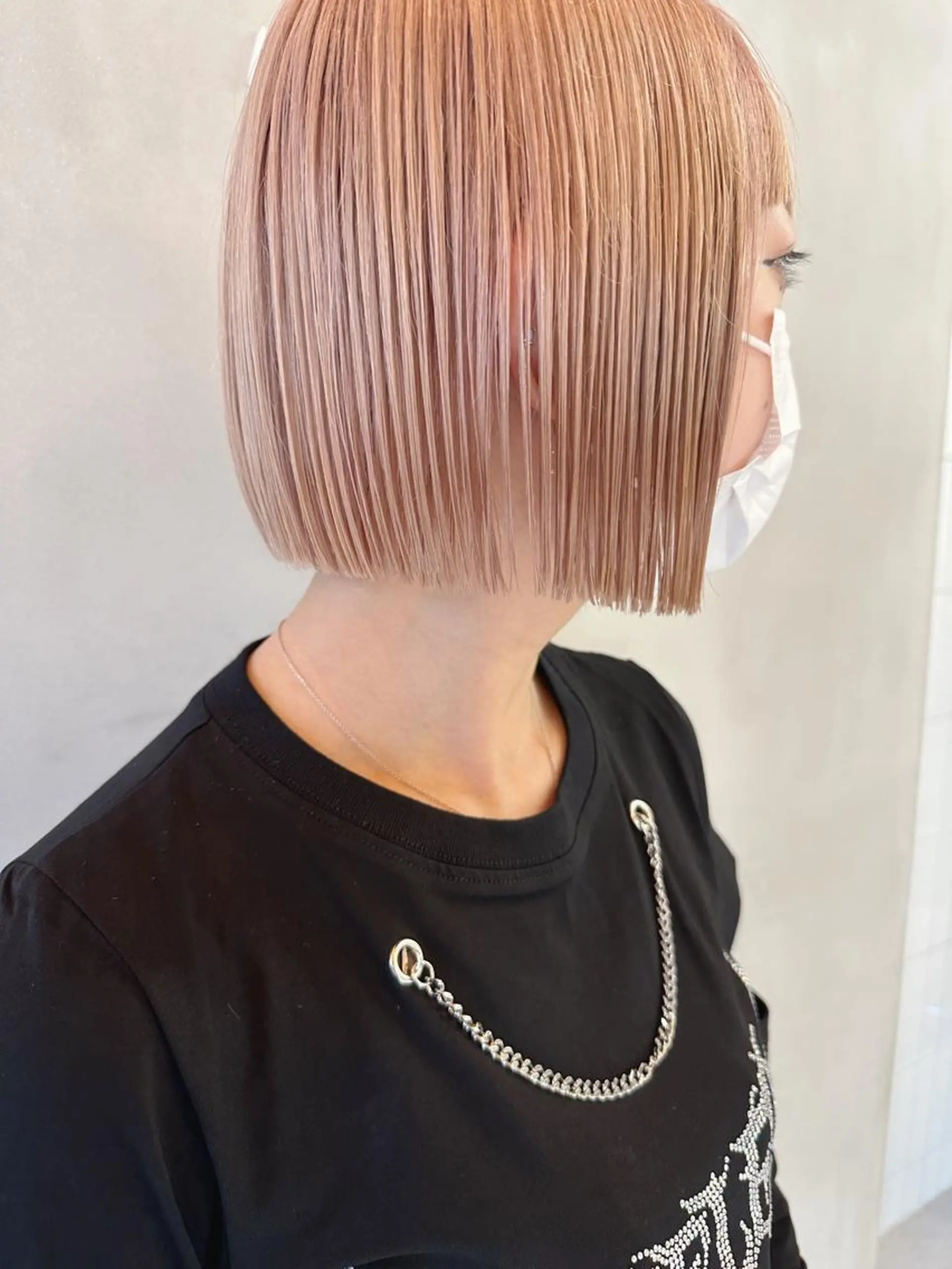 ミディアム カラー カット ヘアカラー トリートメント センターパート/ 暖色カラーayuのヘアスタイル