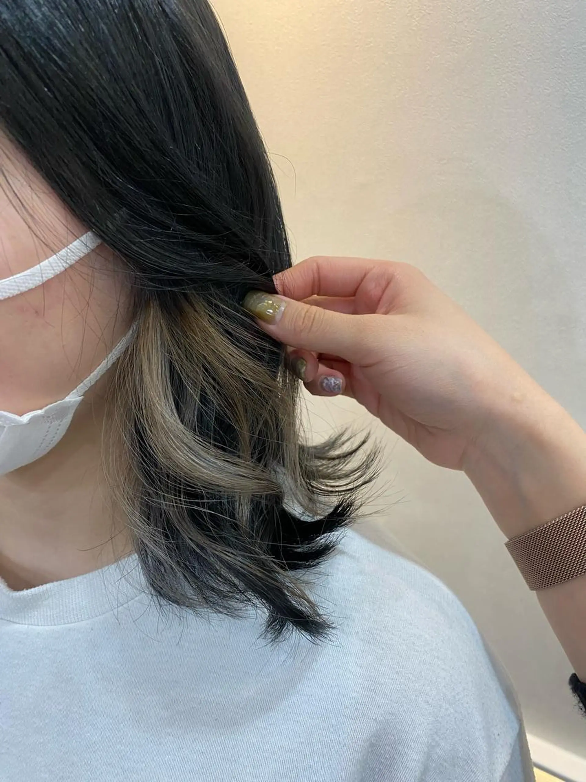 ミディアム カラー Rinka/梅田/ 透け感カラー🤎のヘアスタイル