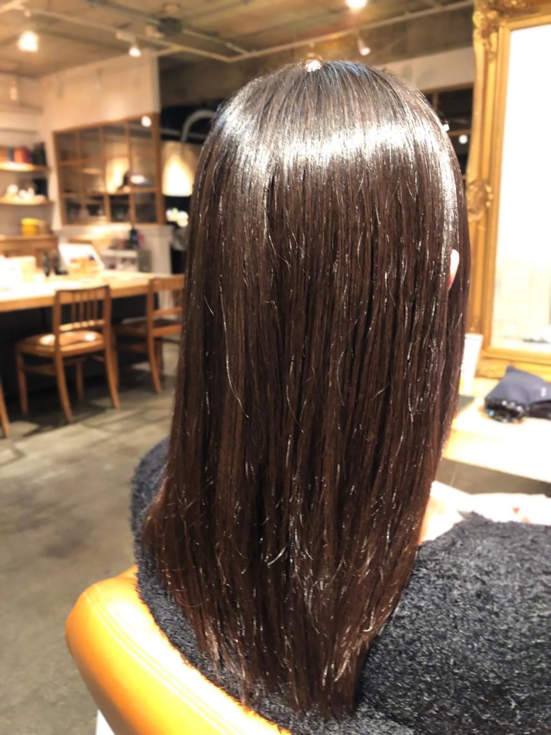 セミロング カット 縮毛矯正 トリートメント 韓国風カット/ 髪質改善 黒崎のヘアスタイル