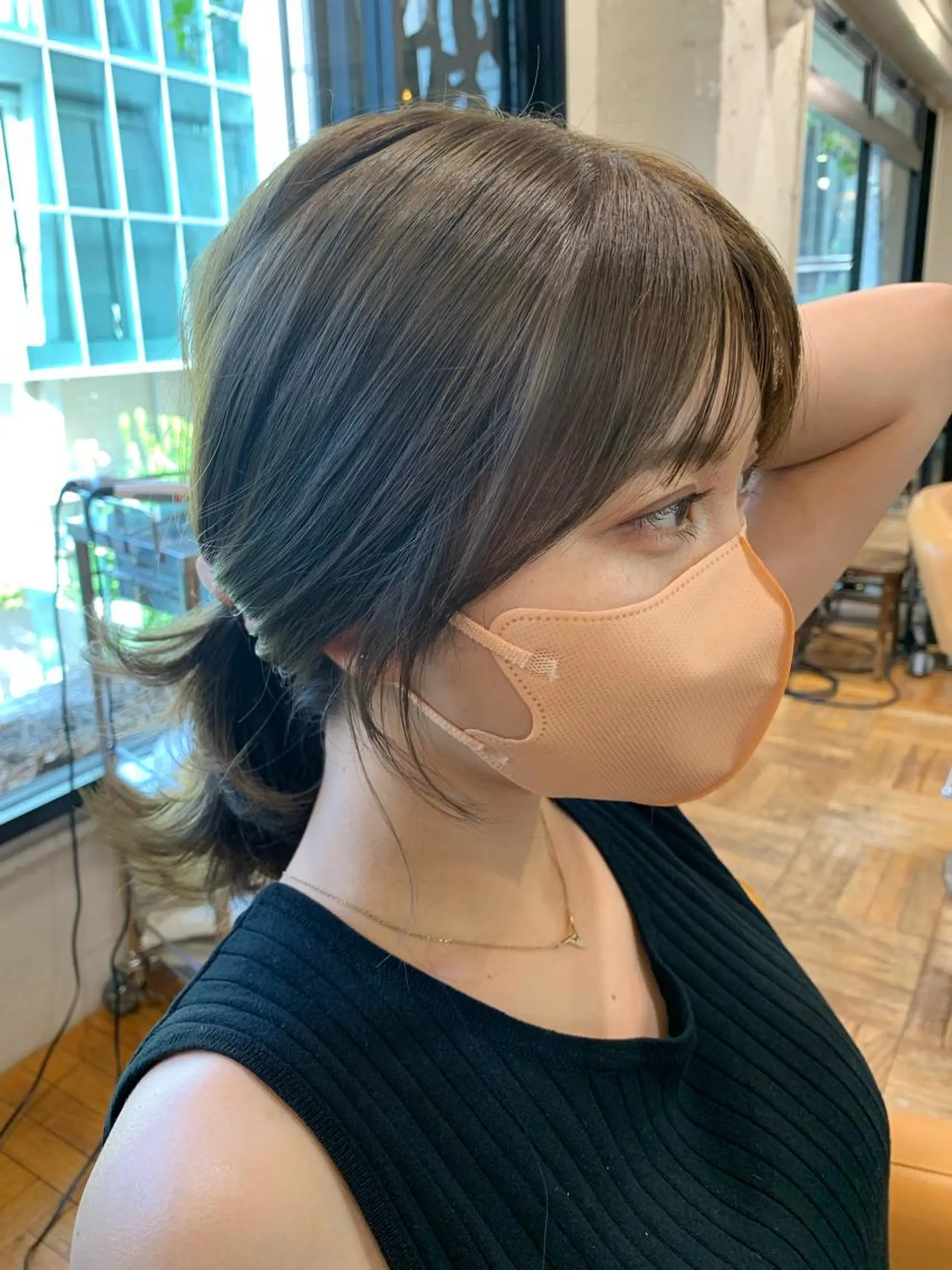 ミディアム カラー カット ヘアカラー トリートメント of hair所属・丸みショート 廣瀬隆志のヘアスタイル