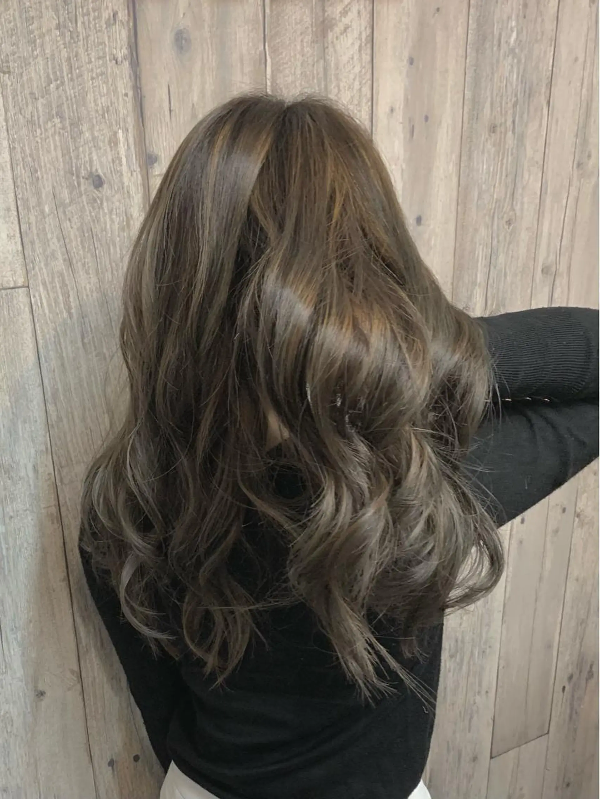 ロング カラー カット リップカール 神戸のヘアスタイル