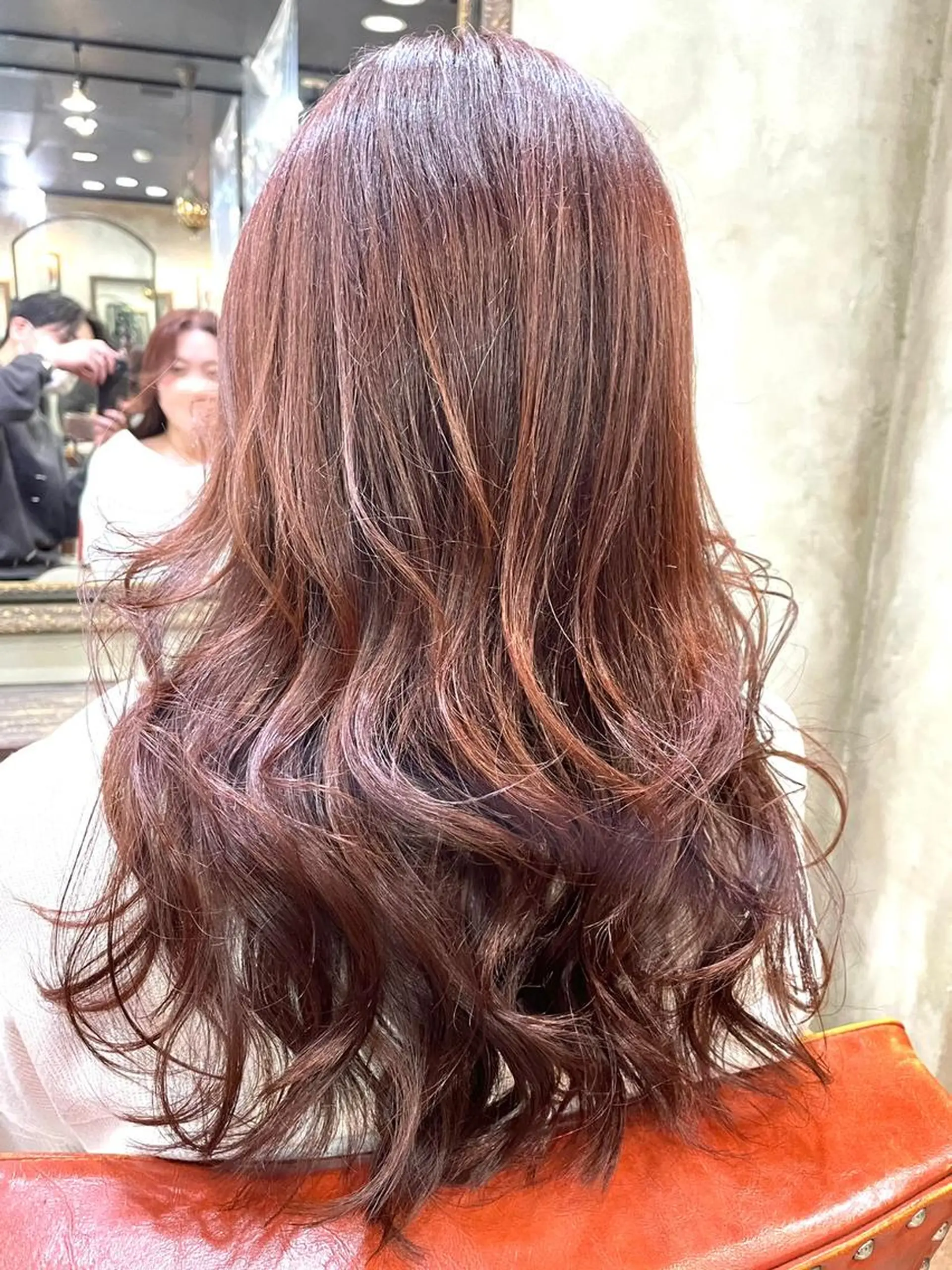 ミディアム カラー パーマ ヘアアレンジ ミディアムパーマ バレイヤージュ ブリーチ ケアブリーチ デザインカラー 縮毛矯正 【N°deseo】 吉祥寺のヘアスタイル