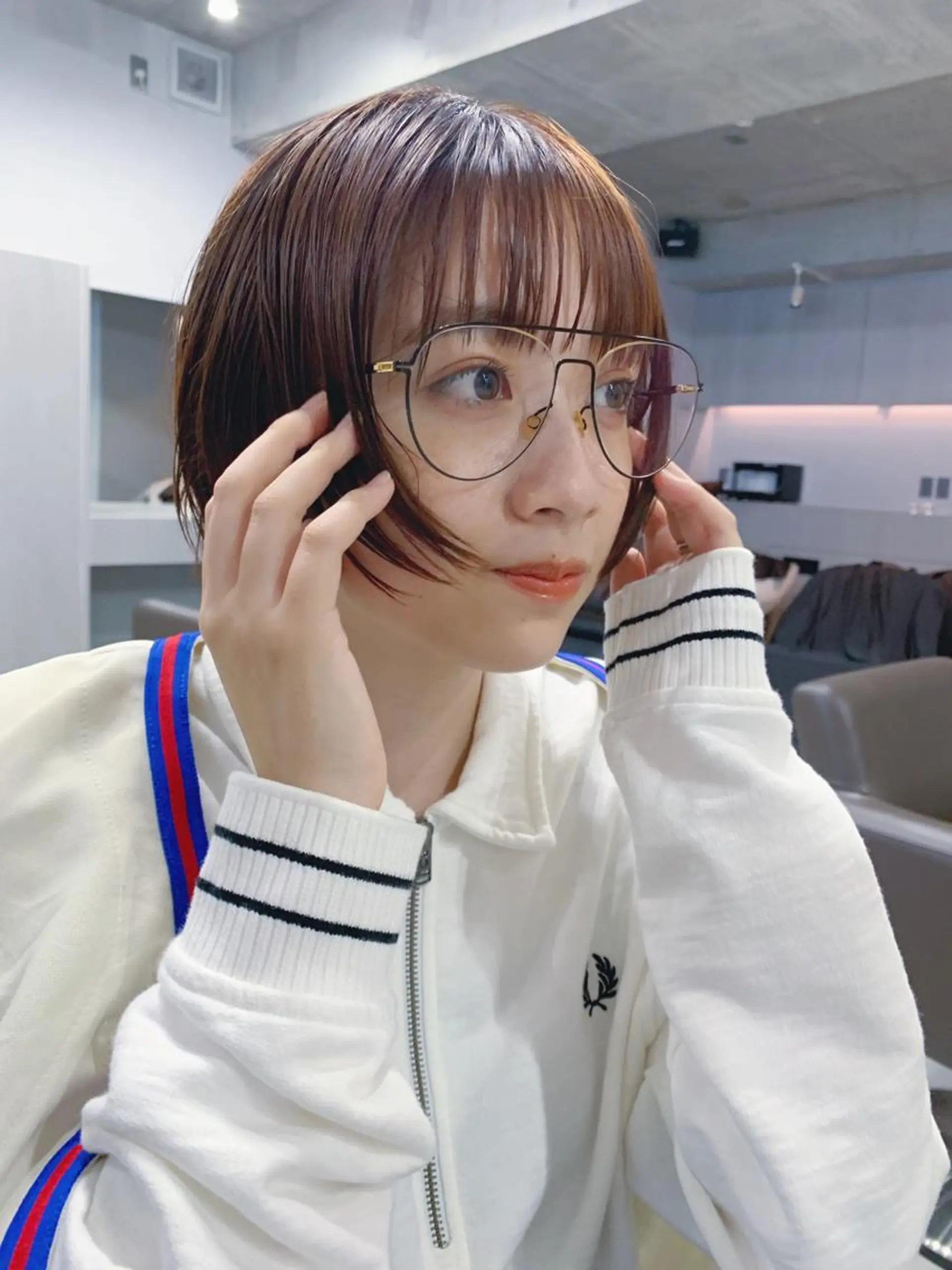 ショート カラー ボブパーマコテ巻き風 パーマNo1深江秀平のヘアスタイル