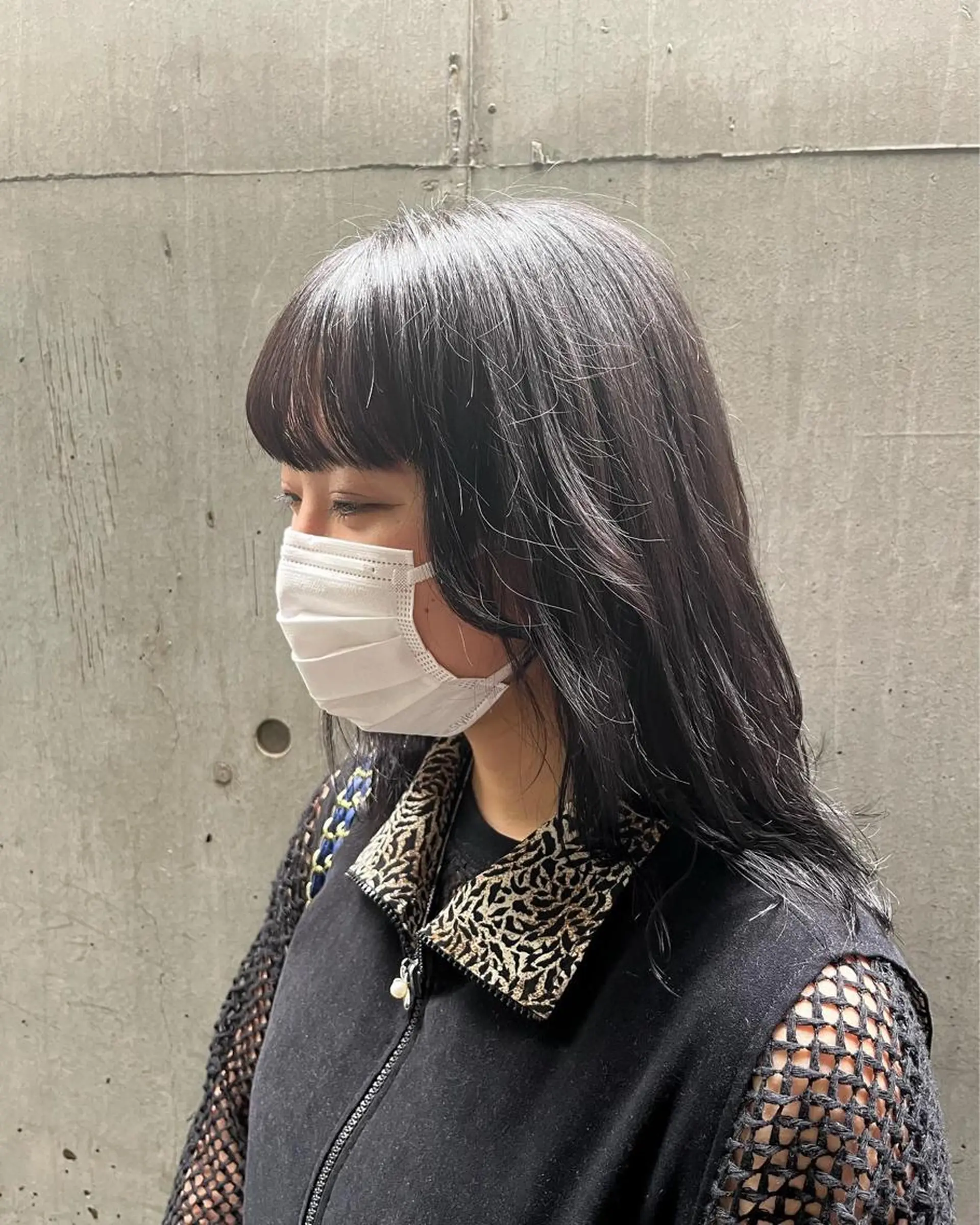 セミロング カラー カット ヘアカラー トリートメント 似合わせ/ブリーチ/ 髪質改善/ミクෆ‪のヘアスタイル