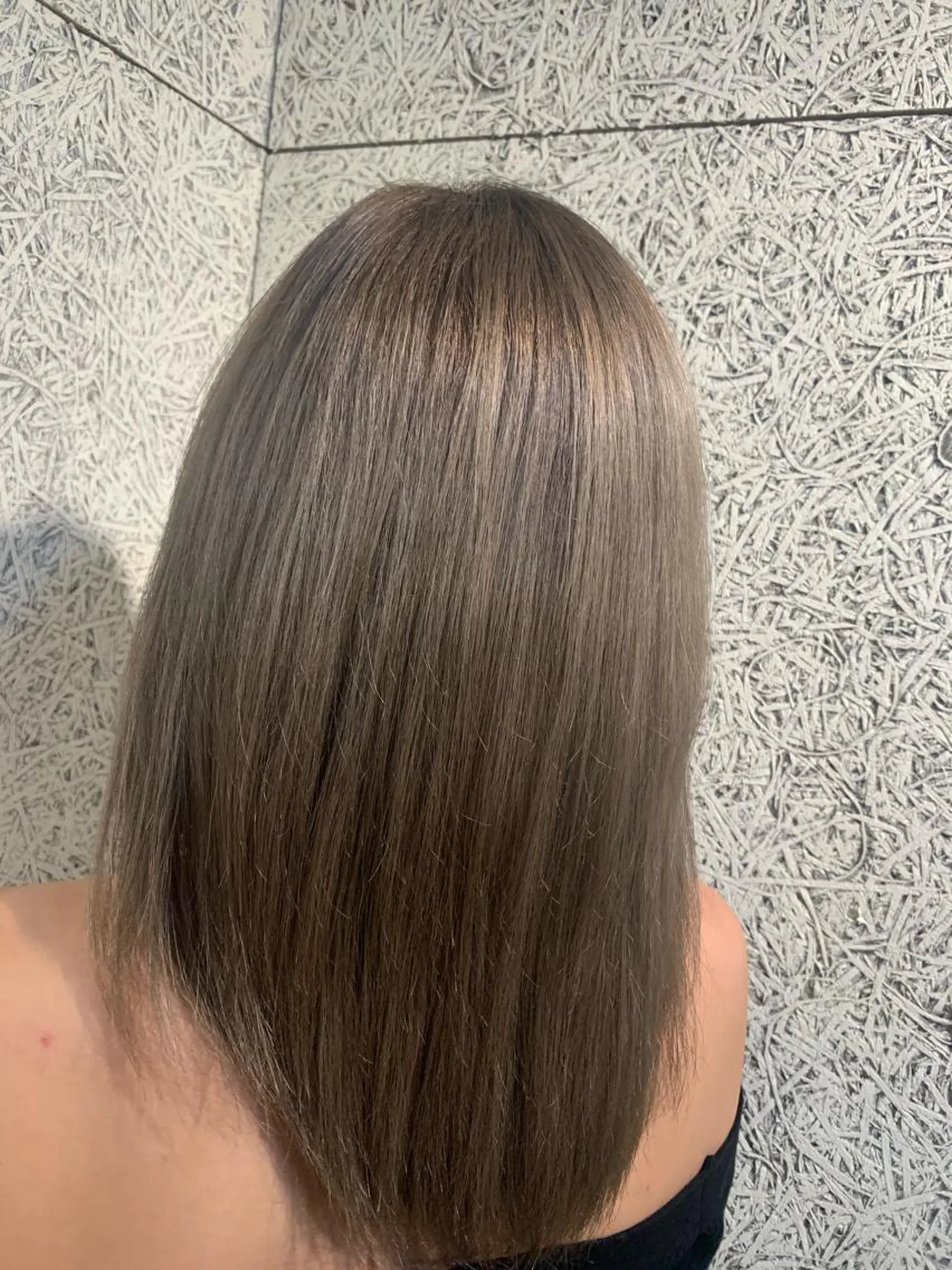 ミディアム カラー 透明感カラー MIRUCO by KURAKU所属・⭐️ハイトーンカラー ⭐️メンズパーマ達成のヘアスタイル