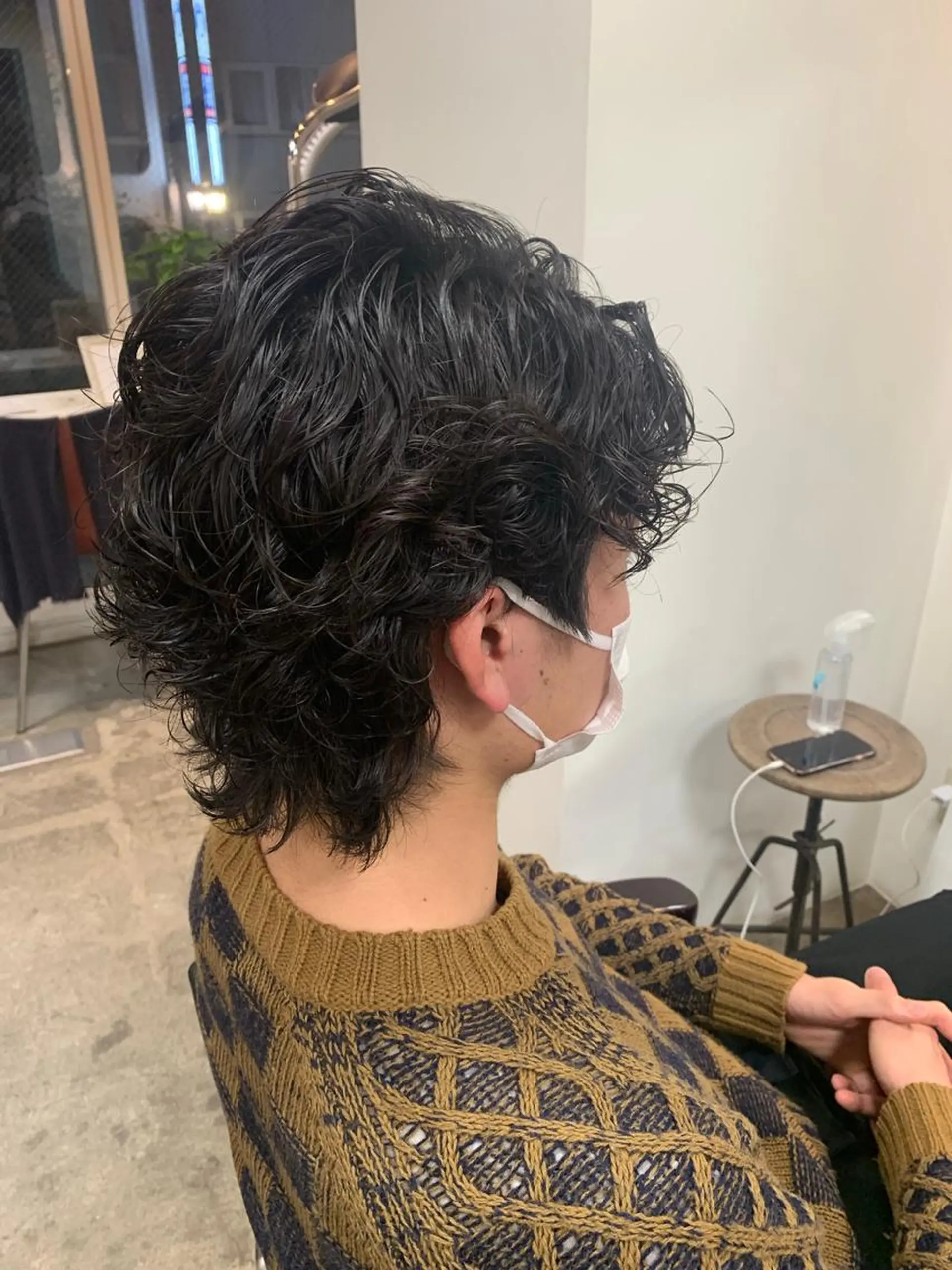 メンズ カット パーマ トリートメント 似合わせレイヤー カット/KANNAのヘアスタイル