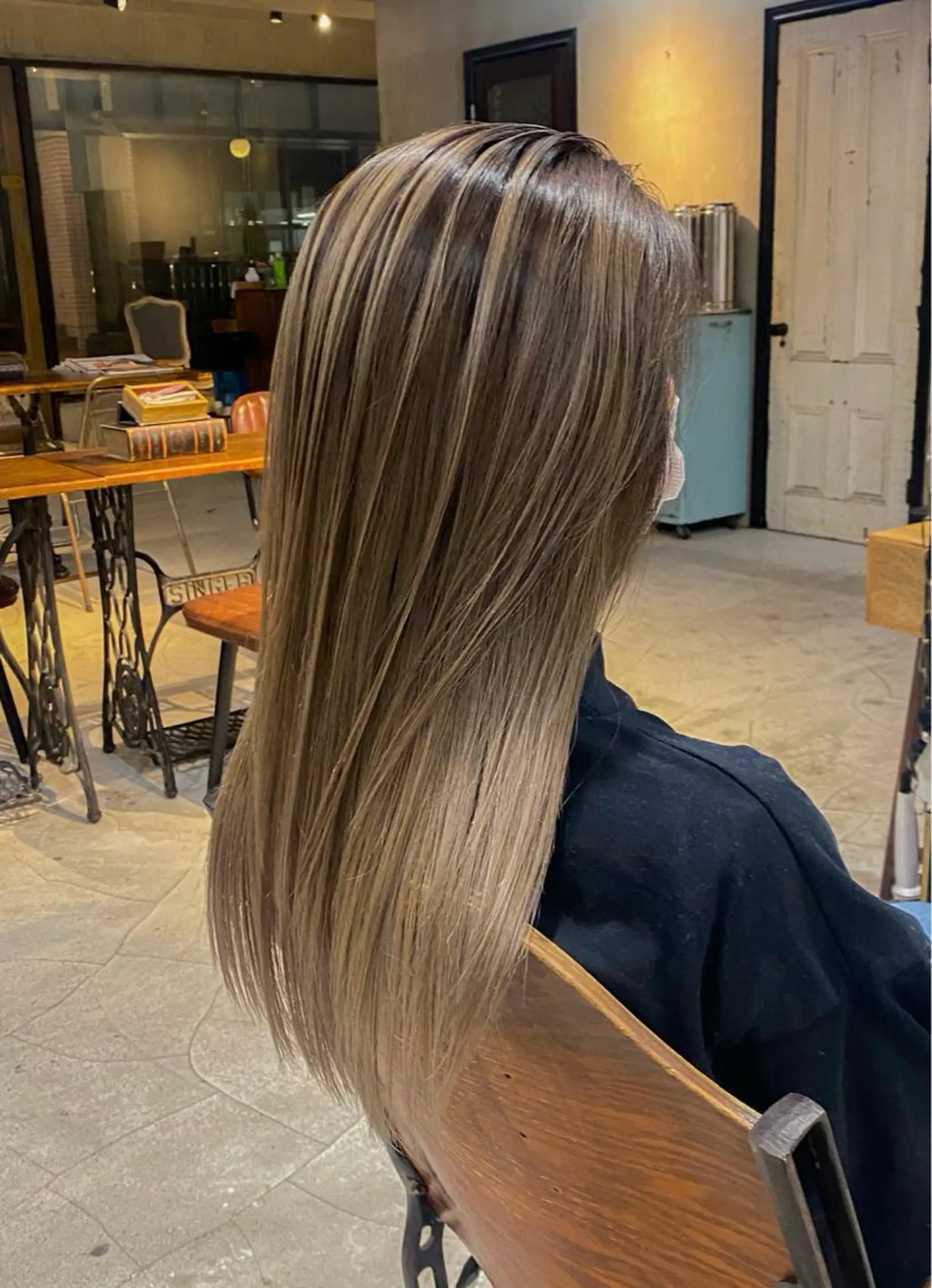 ロング カラー カット ヘアカラー トリートメント 海外デザイン🇺🇸 石渡諒太のヘアスタイル