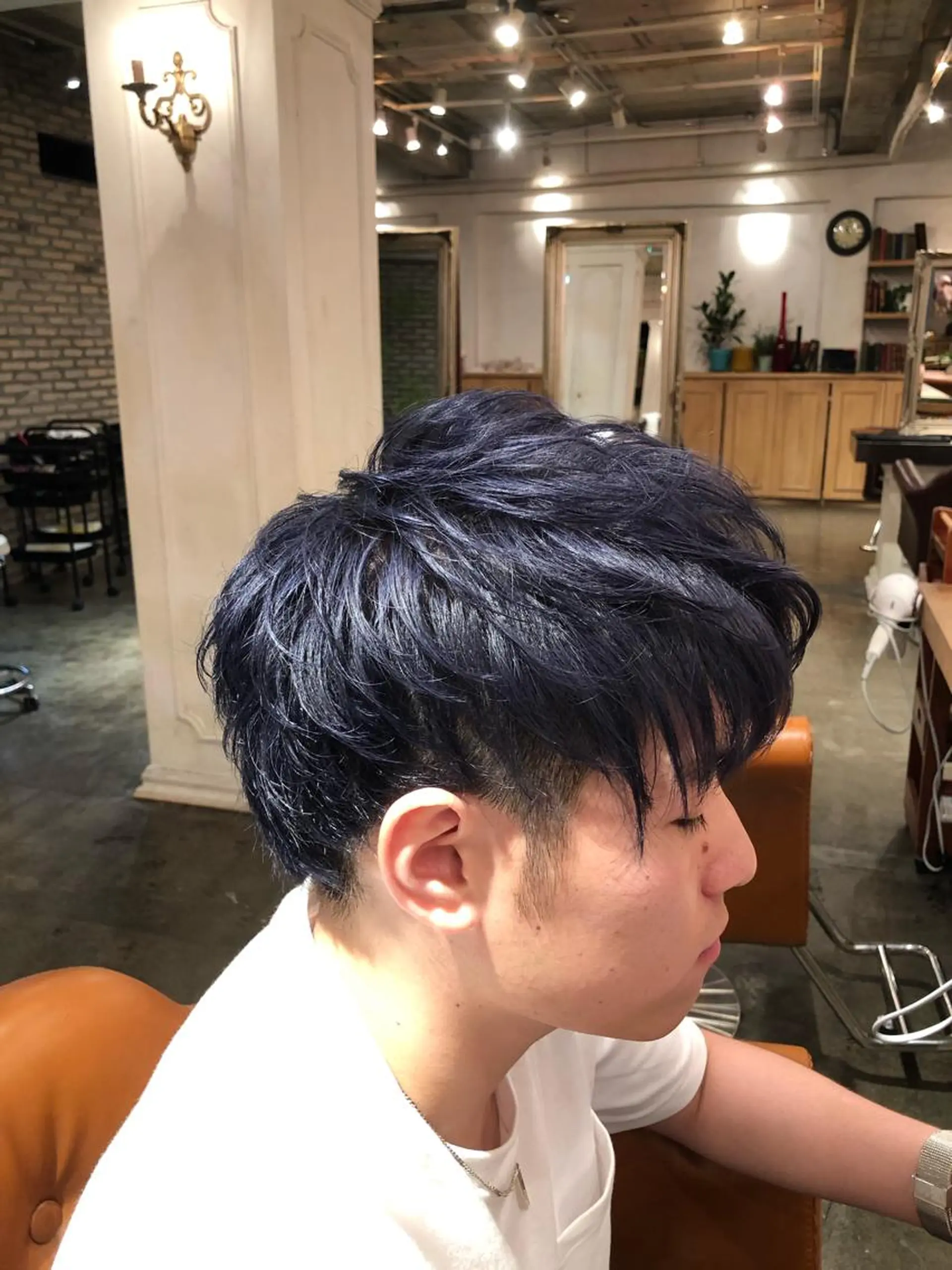 メンズ カット ヘアカラー トリートメント 韓国風カット/ 髪質改善 黒崎のヘアスタイル