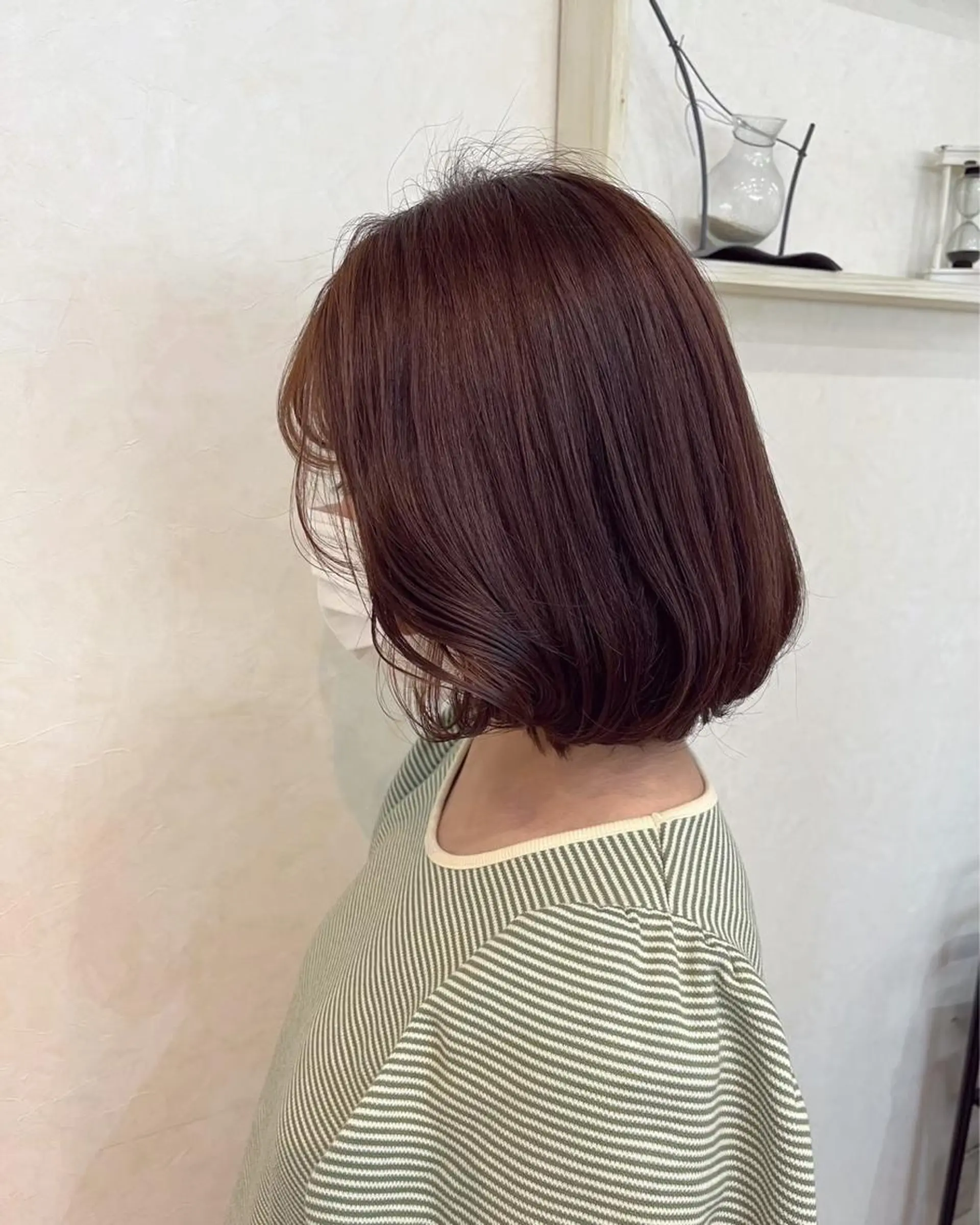 ミディアム カラー パーマ ヘアアレンジ アディクシーカラー アッシュ バレイヤージュ ベージュカラー ブリーチ N° +aero 横浜のヘアスタイル