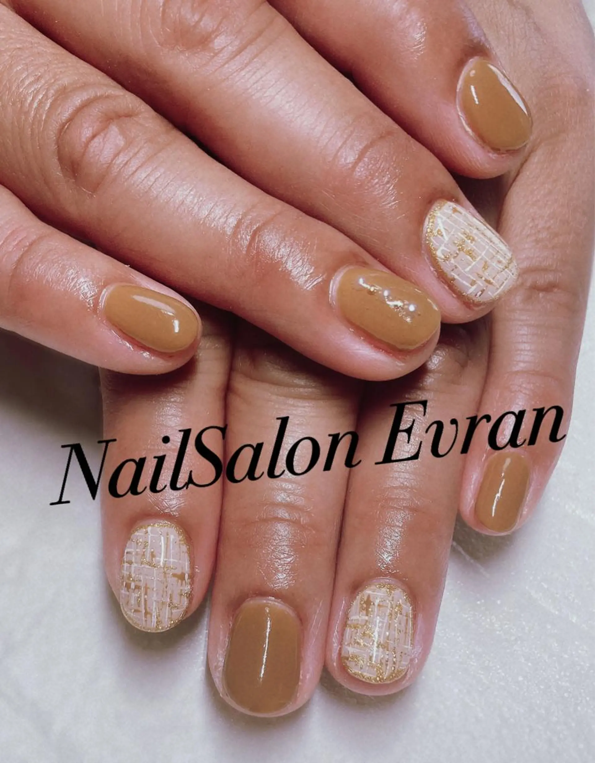 ネイル ツイードネイル ハンドネイル Nail salon Evranのネイルデザイン