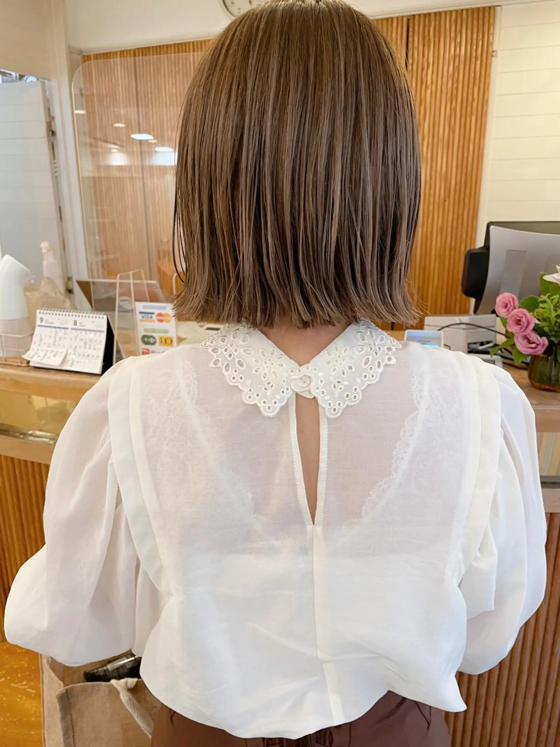 ショート 切りっぱなしボブ ボブ ハイライト 【ボブ/個室サロン】 癒し空間mimuraのヘアスタイル