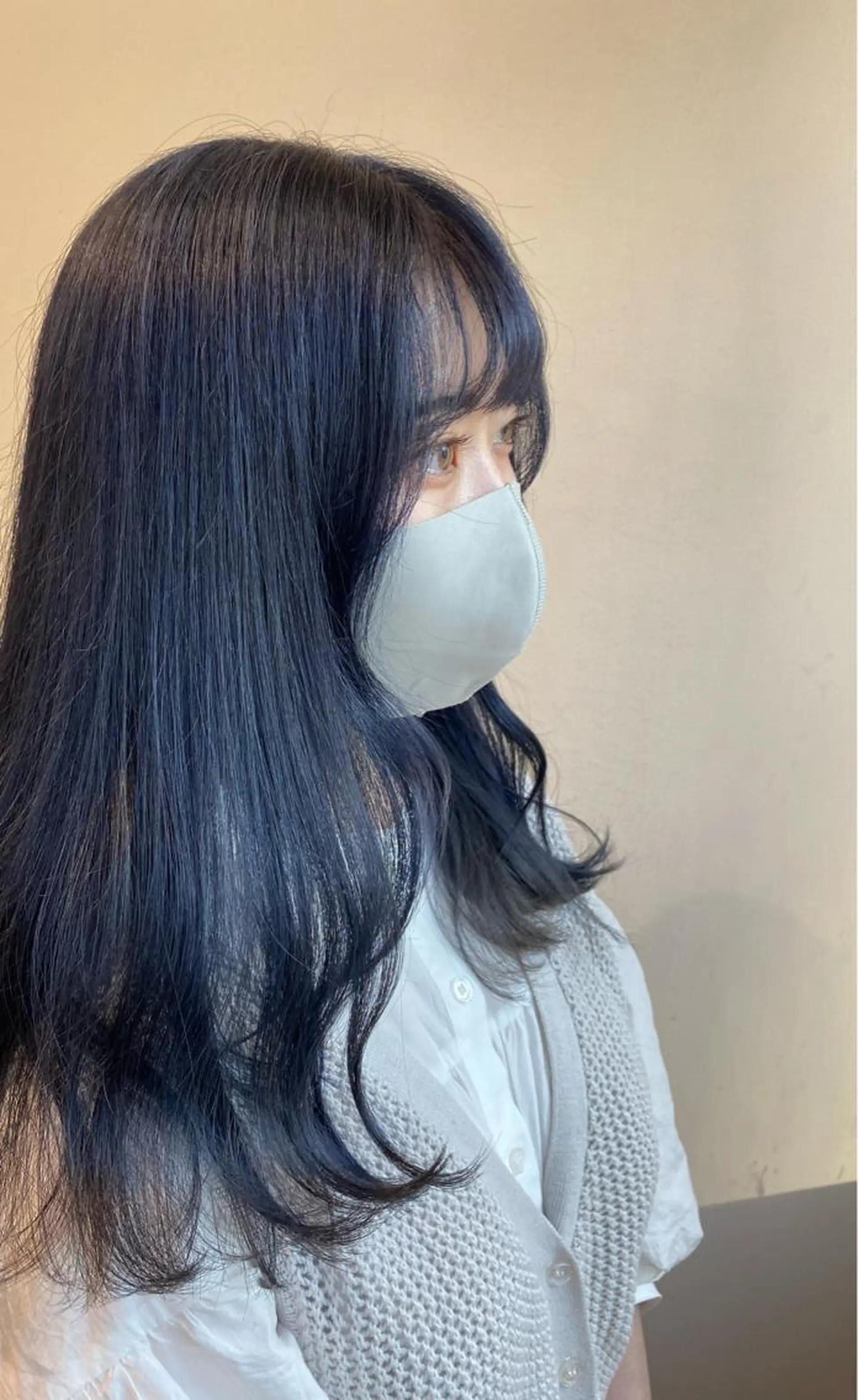 カラー ブルーカラー ネイビーカラー 韓国ヘア/艶髪🎀 宮川みほのヘアスタイル