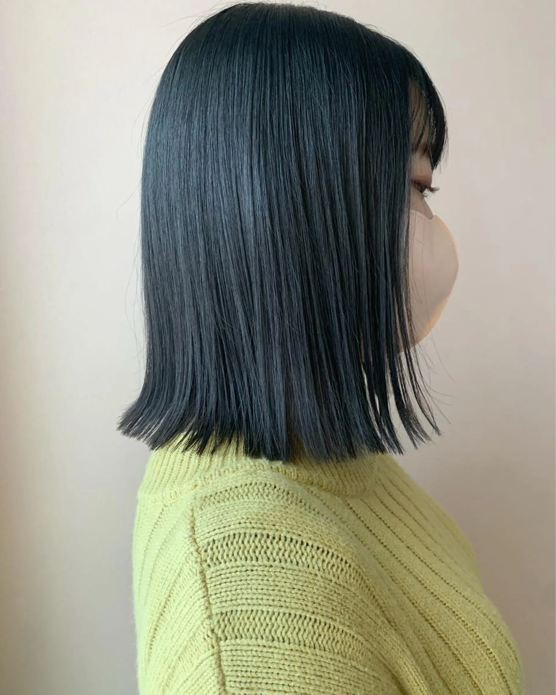 ミディアム カラー アッシュ オリーブアッシュ hub hair レイヤー/透明感のヘアスタイル