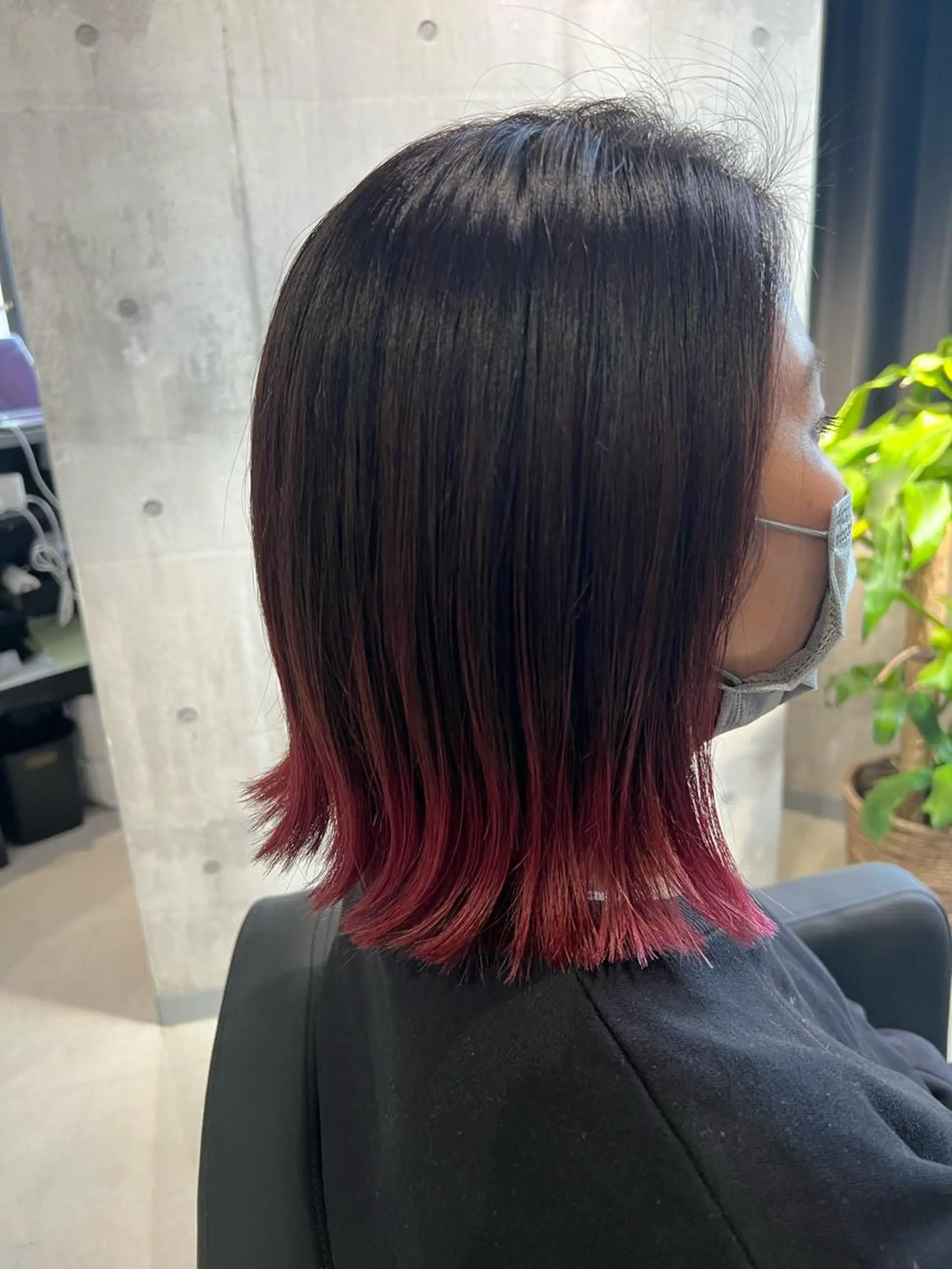 ミディアム カラー ヘアアレンジ グラデーションカラー ピンクカラー _WHITE京橋店所属・髪質改善_WHITE RYUSUKEのヘアスタイル