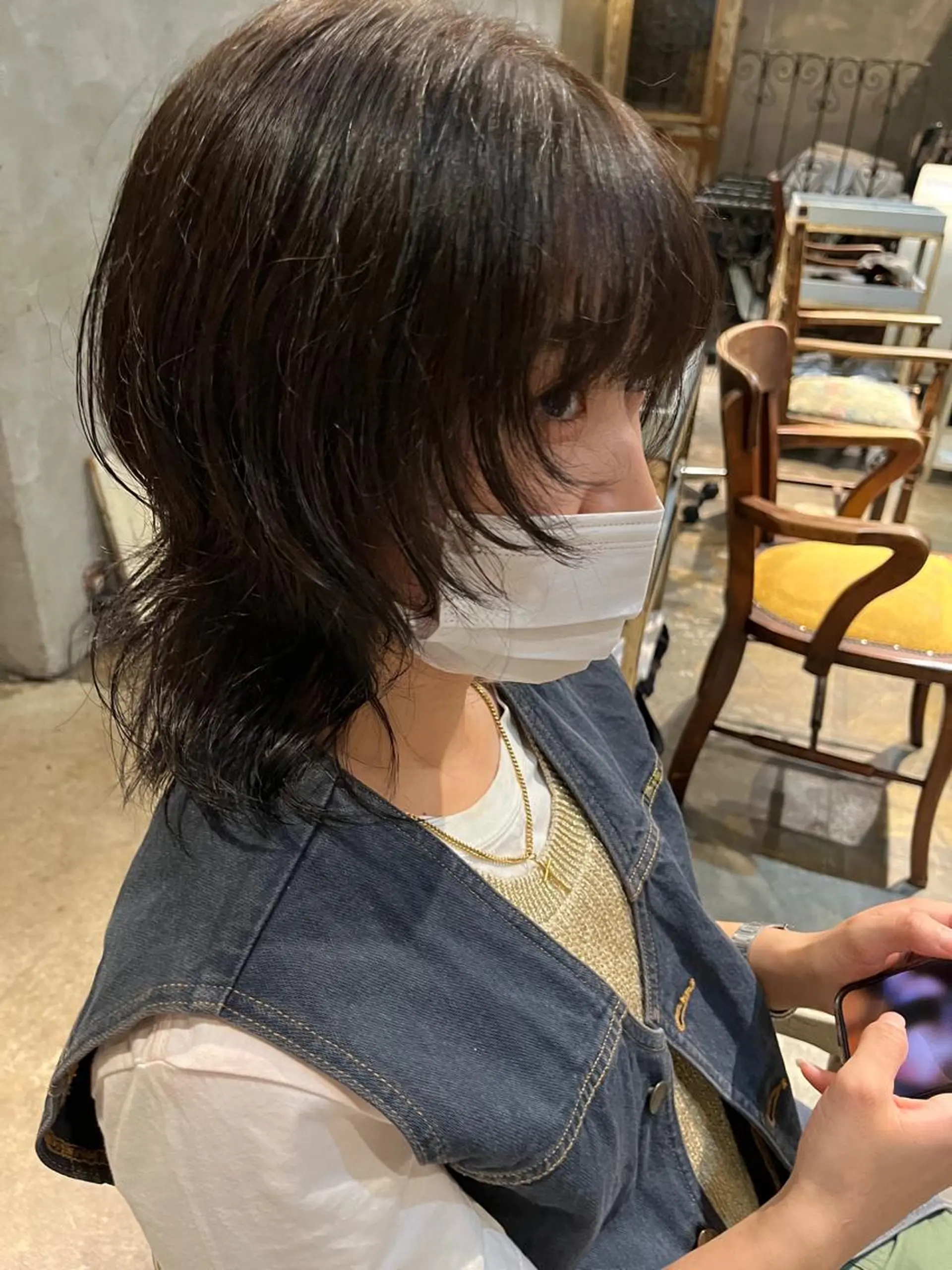 セミロング カラー パーマ ナチュラルなhair / ヨシダトモキのヘアスタイル