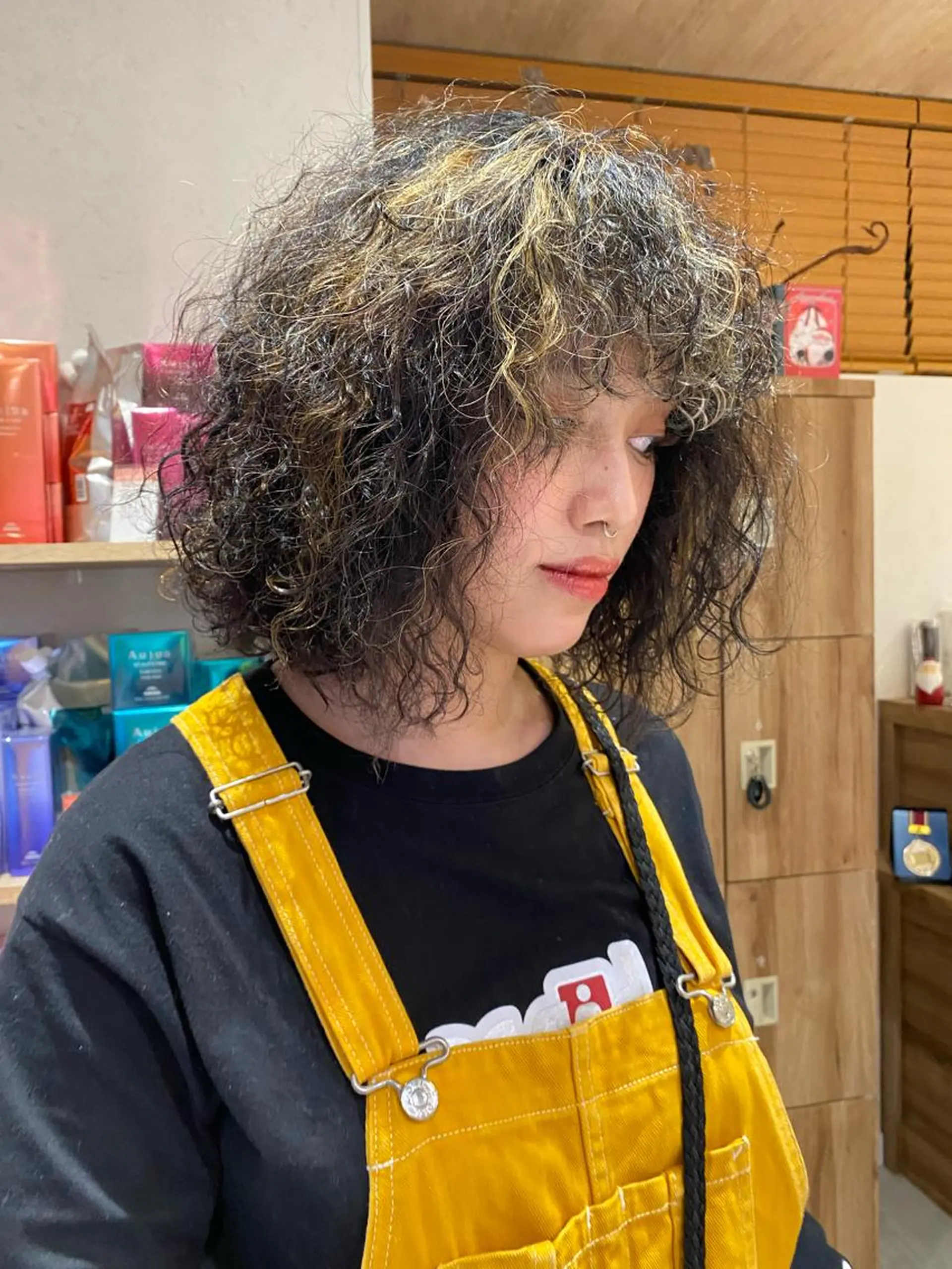 ミディアム パーマ ヘアカラー パーマ パーマ指名No1 /namiのヘアスタイル