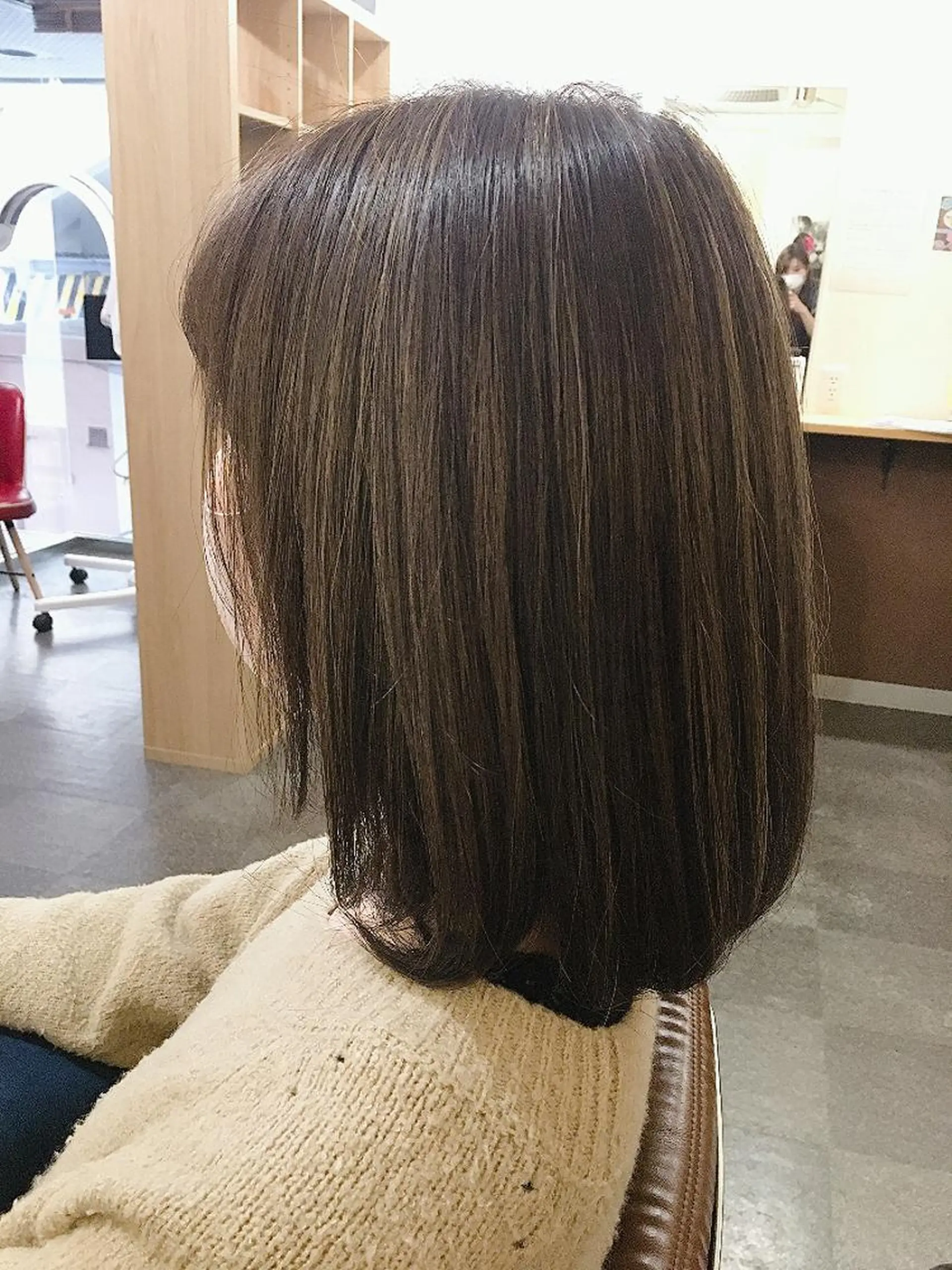 セミロング ai 浅草橋のヘアスタイル