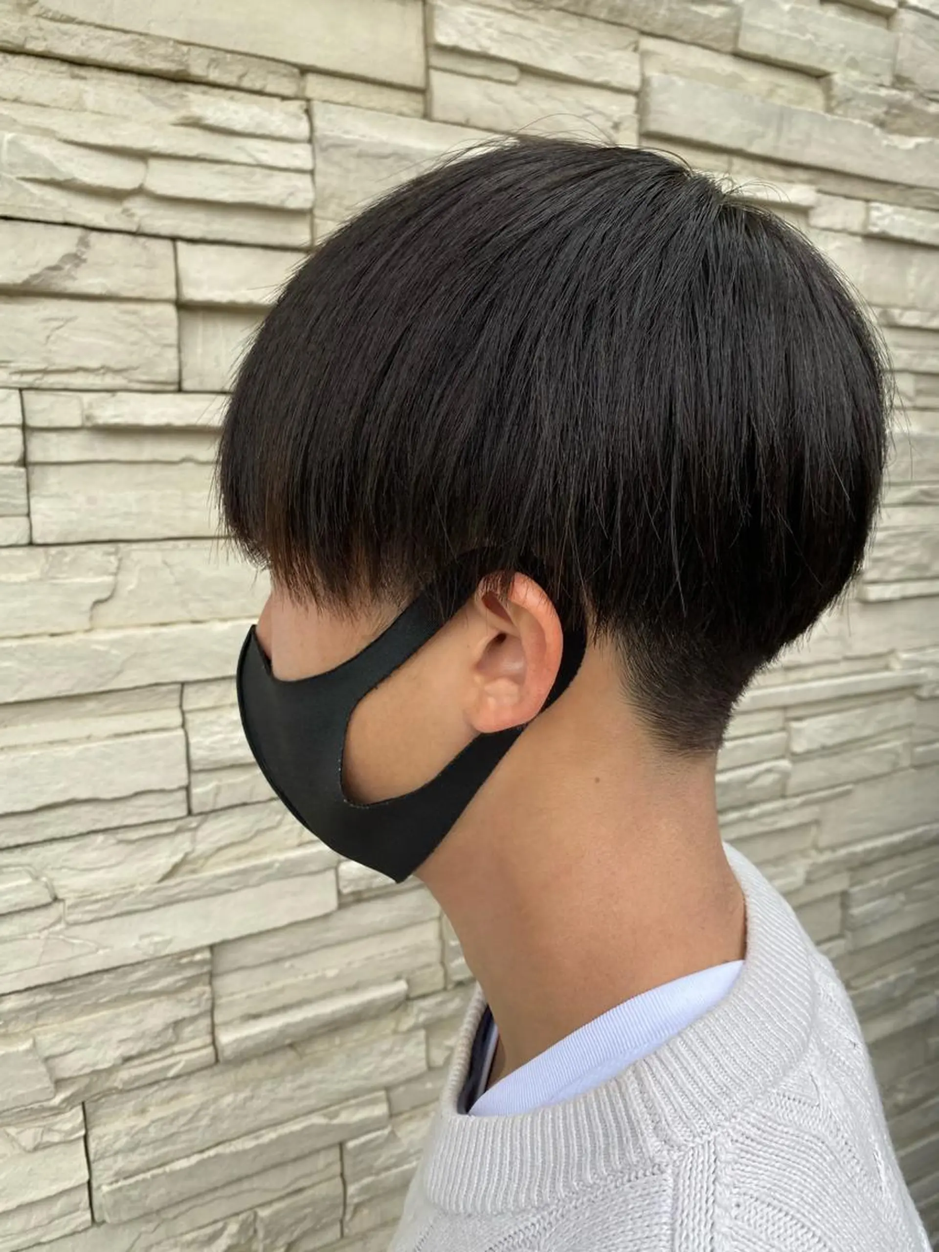 ショート メンズ マッシュ カット 塩谷黎✨ブリーチ無W カラーメンズパーマ✨のヘアスタイル