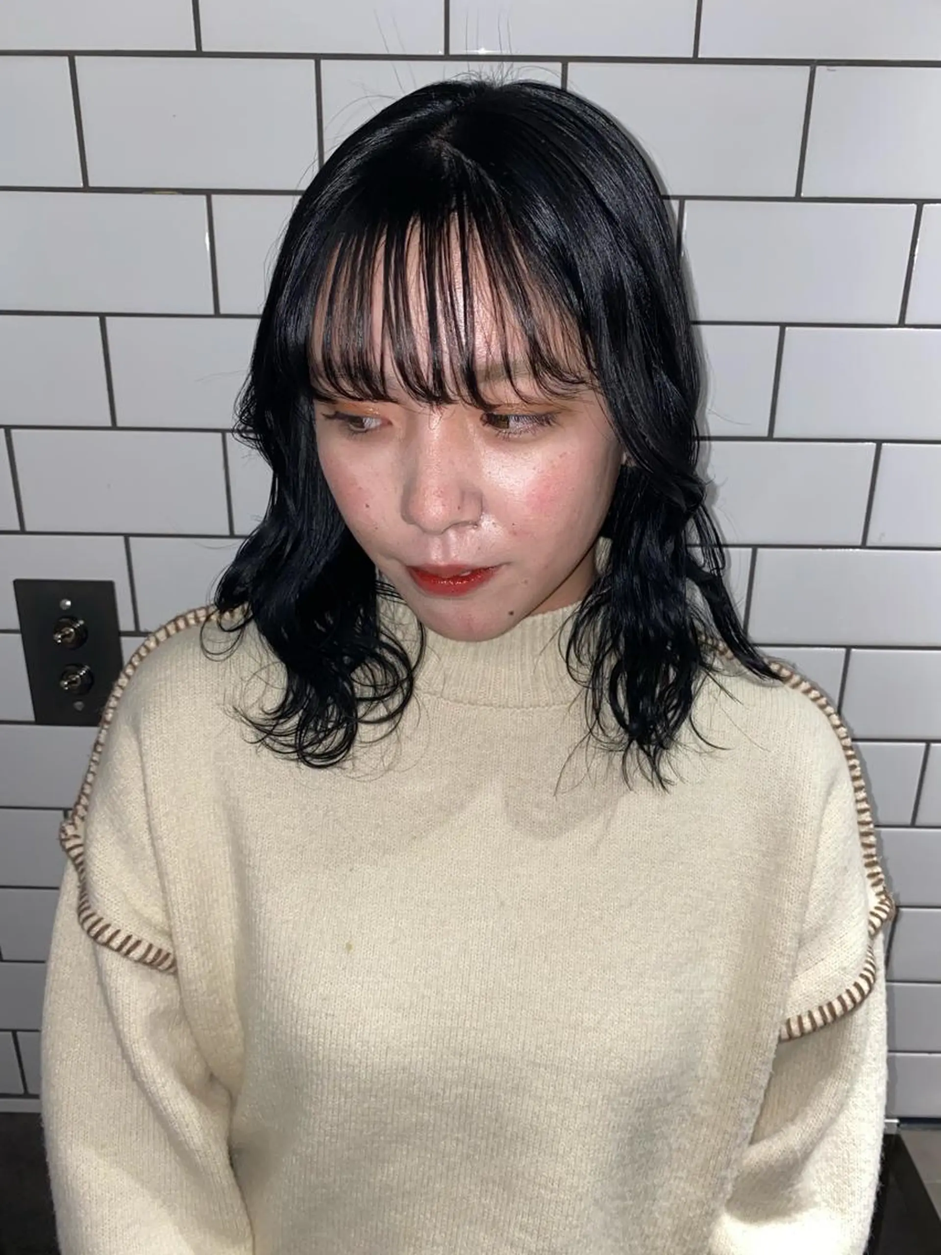 セミロング カラー XENA表参道 MIKUのヘアスタイル