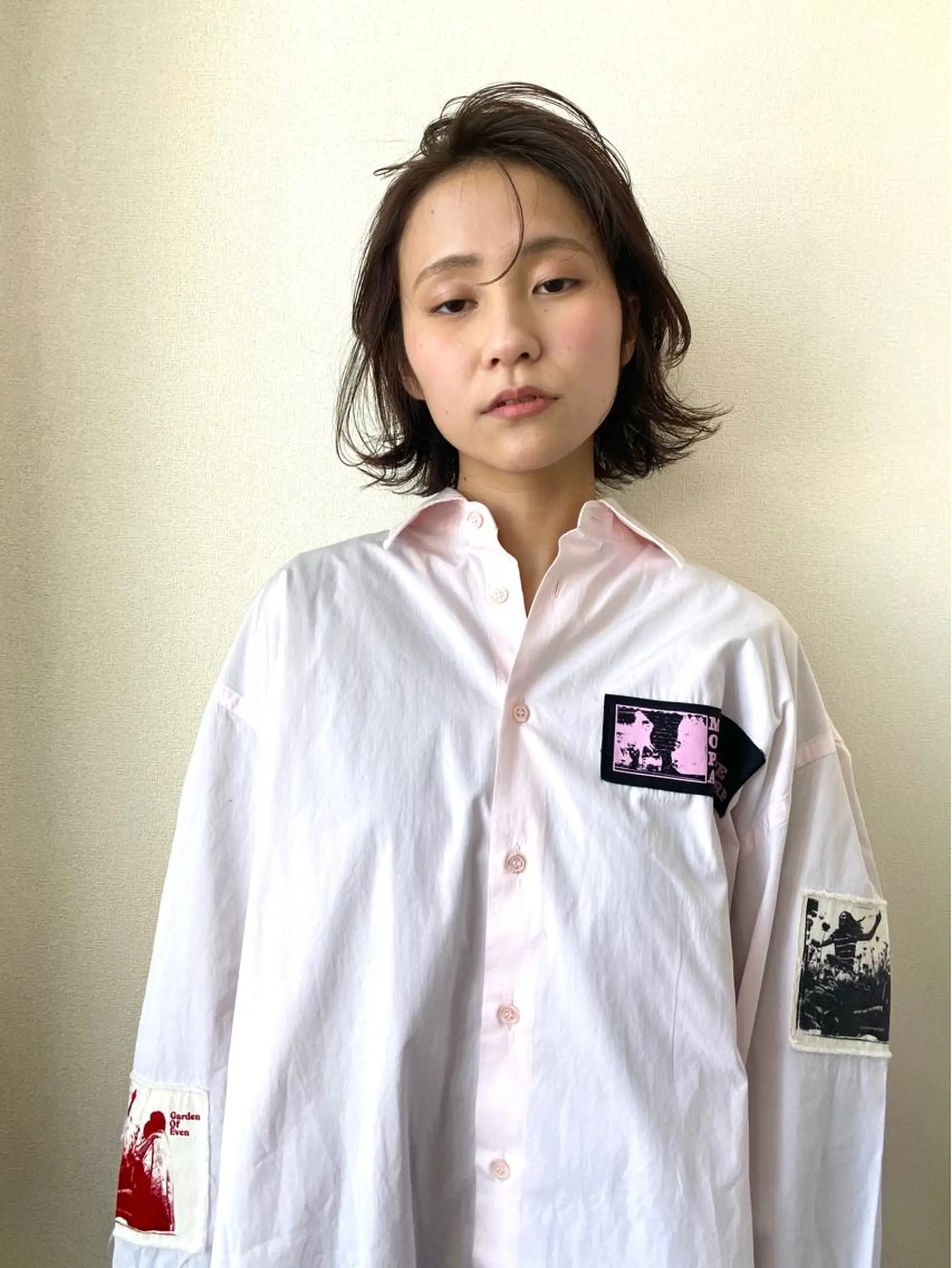 ミディアム 外国人風カラー おくれ毛 シースルーバング nambu-GARDEN所属・上田 昂雅のヘアスタイル