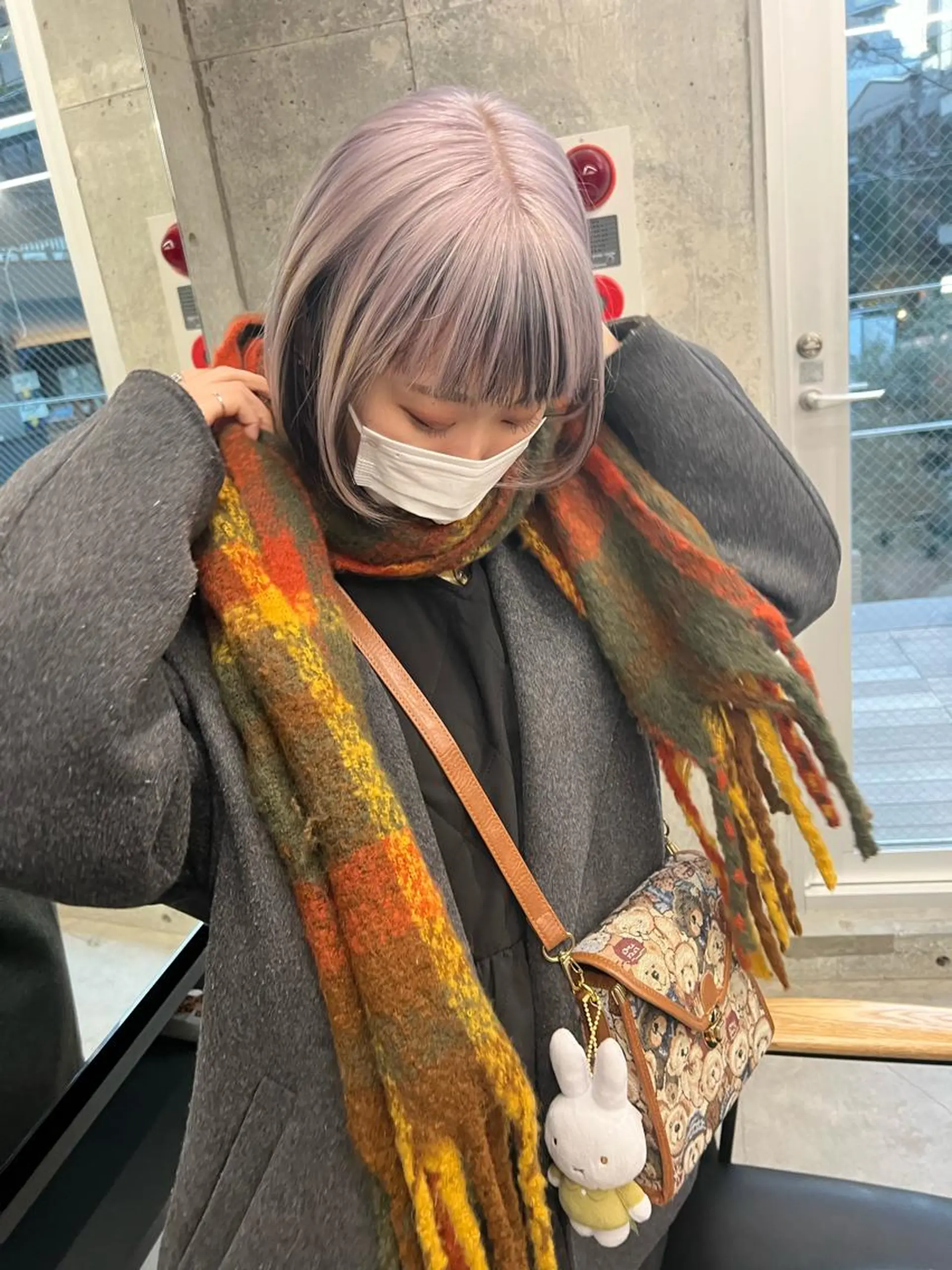 ミディアム カラー カット ヘアカラー トリートメント sakoda shunkiのヘアスタイル