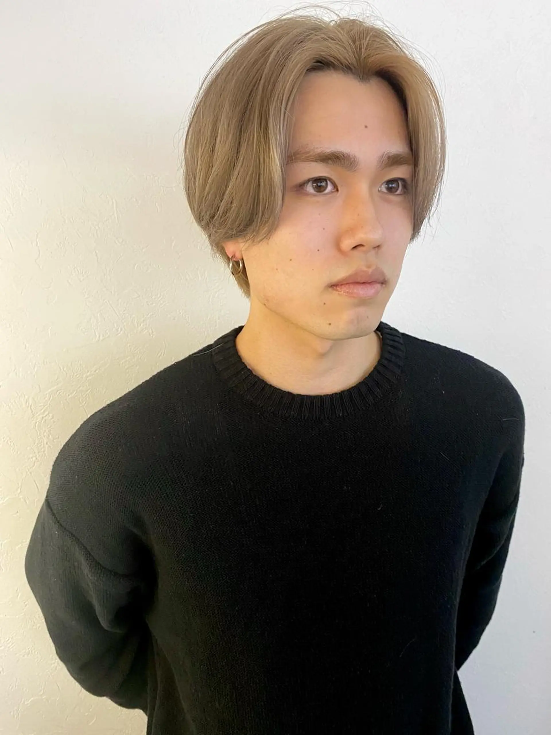 ショート カラー メンズ ベージュカラー ブロンド ブロンドベージュ ヘアカラー 森貴裕/ベージュ/ パーマ/オリーブのヘアスタイル