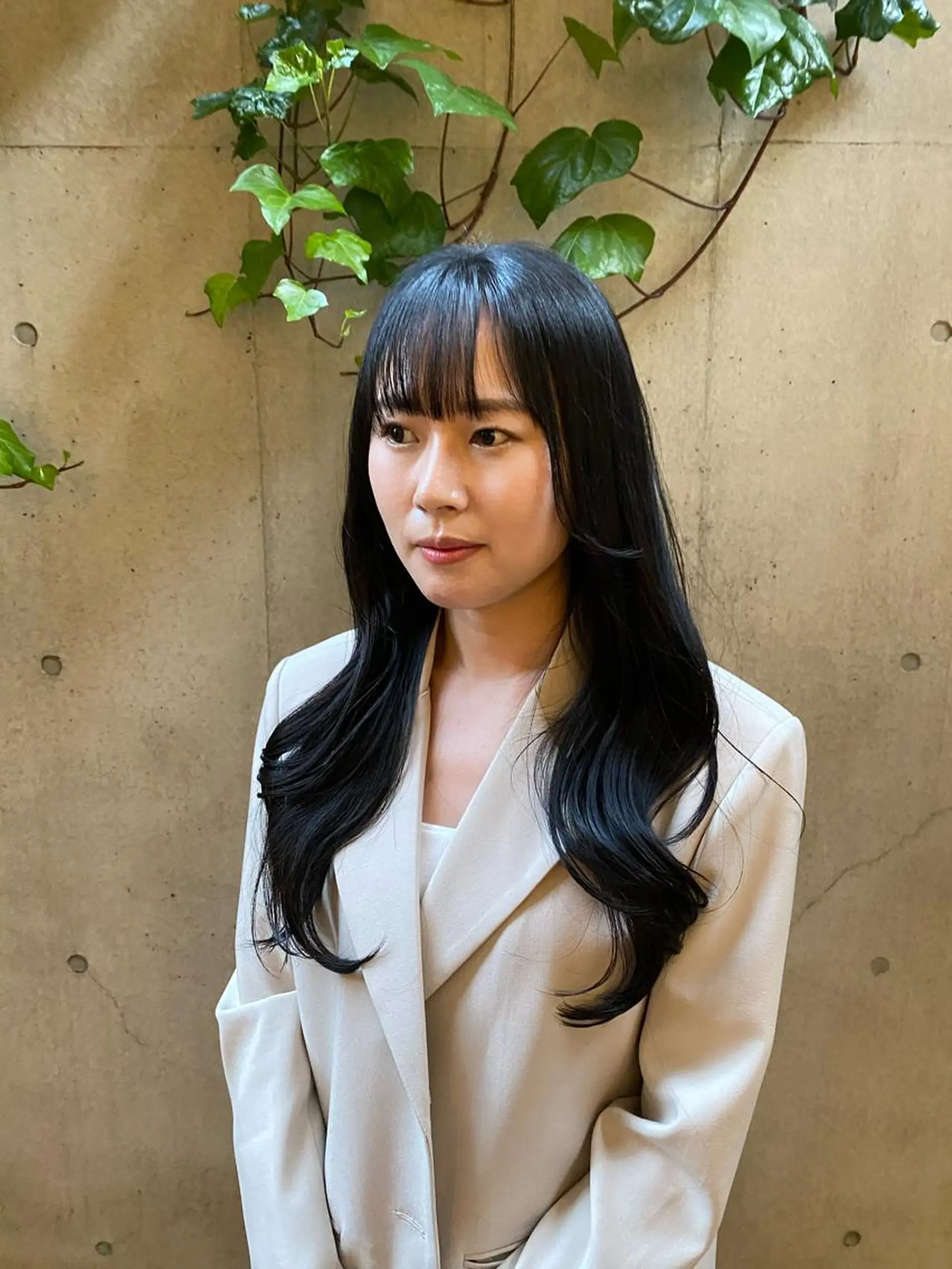 ロング ヨシンモリ 韓国風ヘア カット パーマ コテ巻き風/ボブ パーマ🌼杉田 萌恵のヘアスタイル