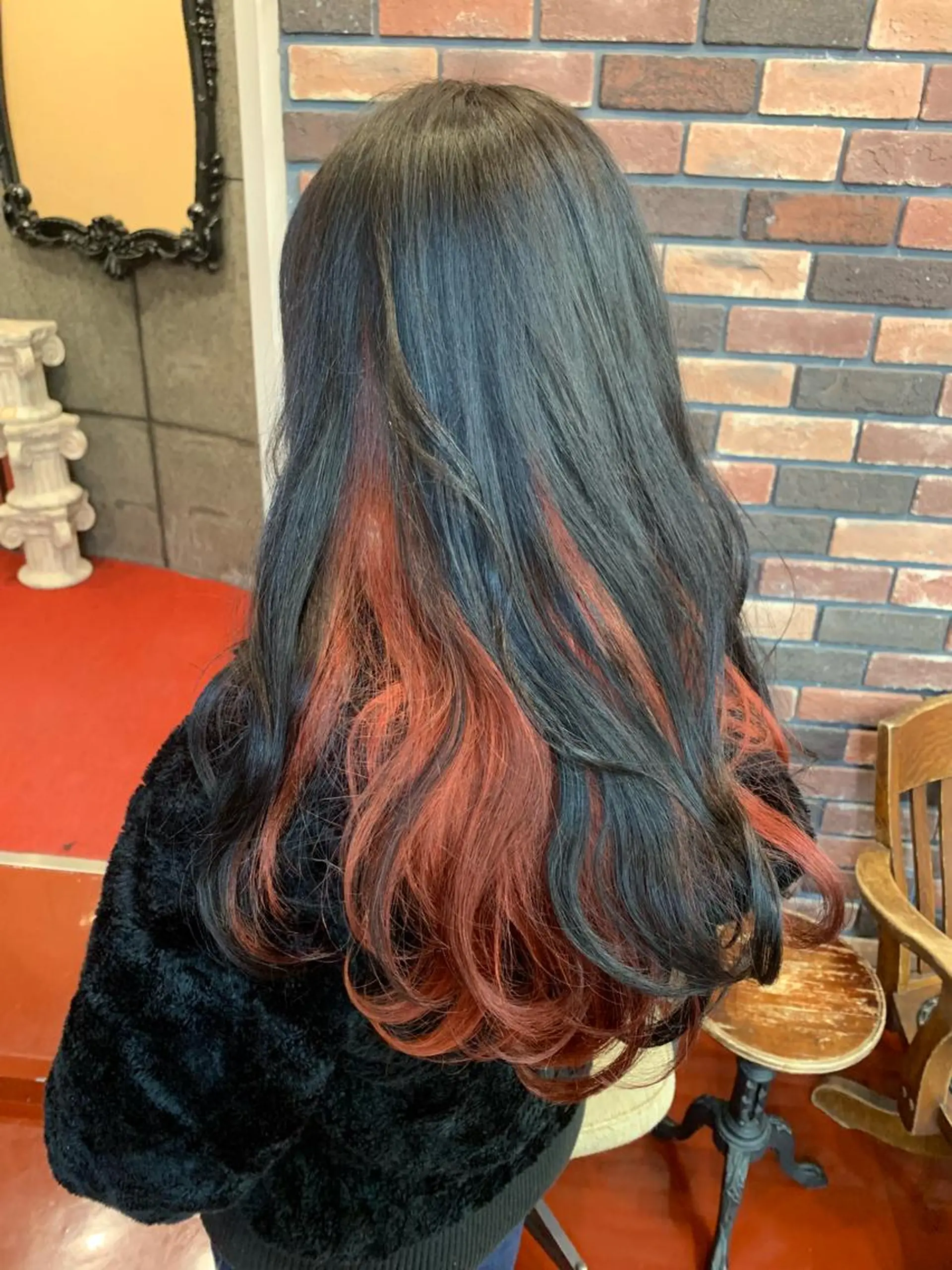 ロング カラー ピンクベージュ/新潟 万代/高橋桃葉🍑のヘアスタイル