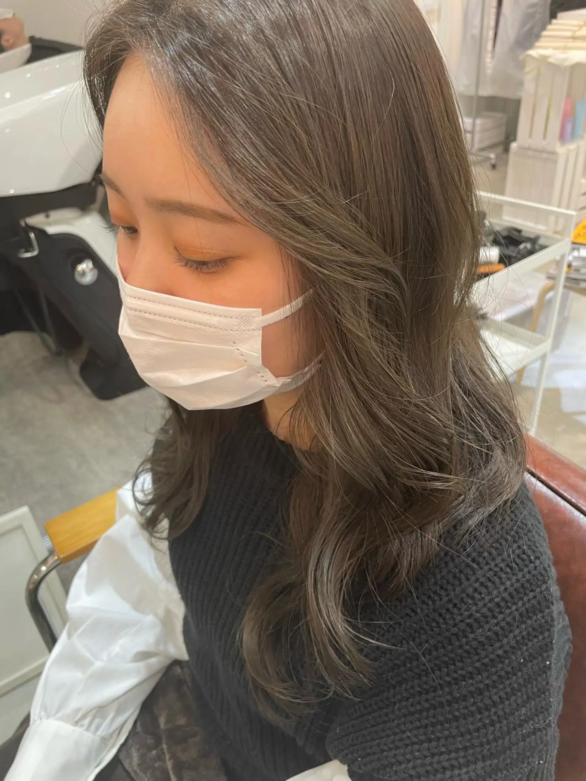 ロング 🦋顔周りカット/レ イヤー/ユリ🦋のヘアスタイル