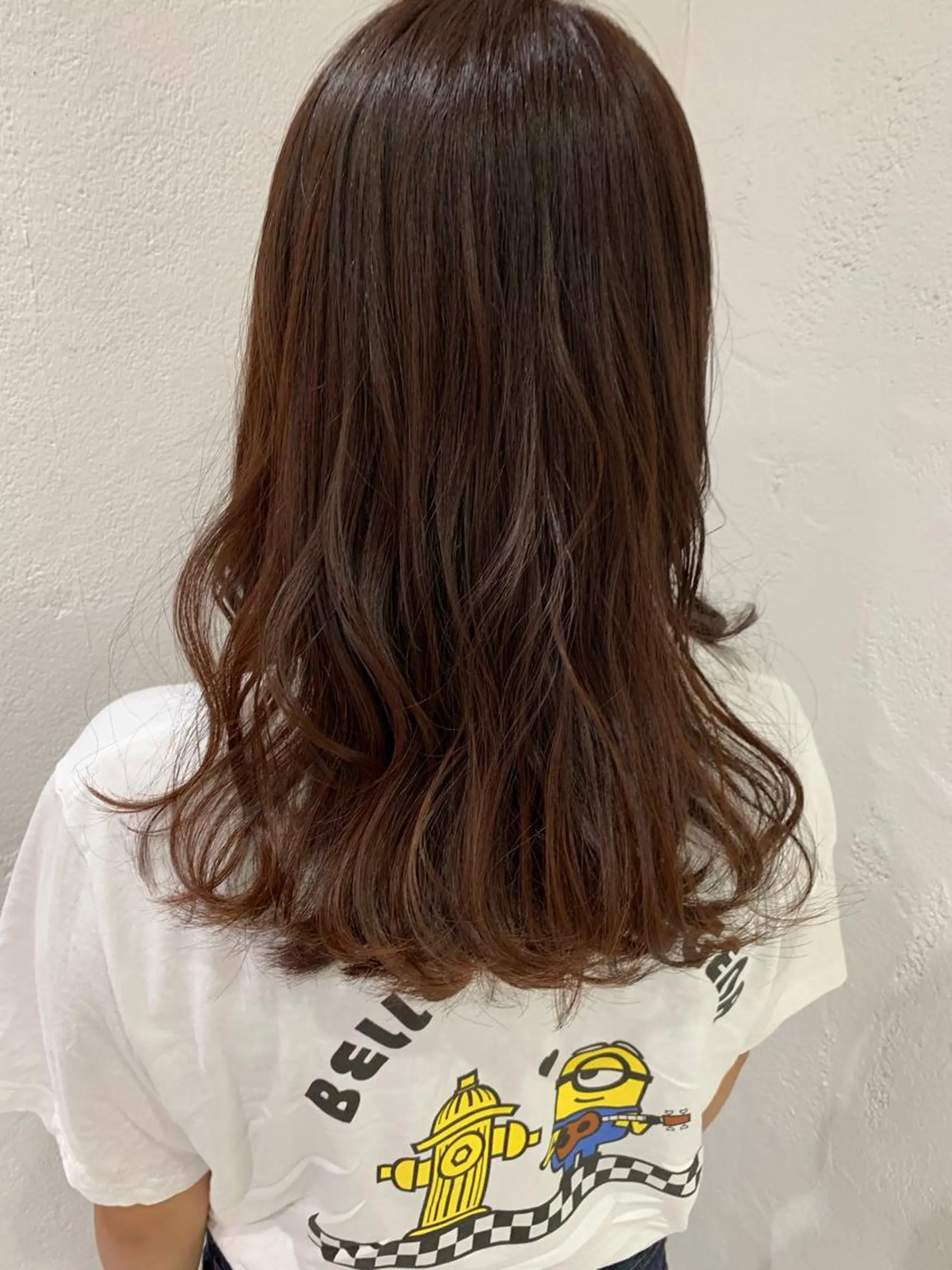 ミディアム カラー ベージュカラー ブラウンカラー ピンクカラー ピンクベージュ 🫧透明感カラー/ ボブ/小笠原汐海🪽のヘアスタイル