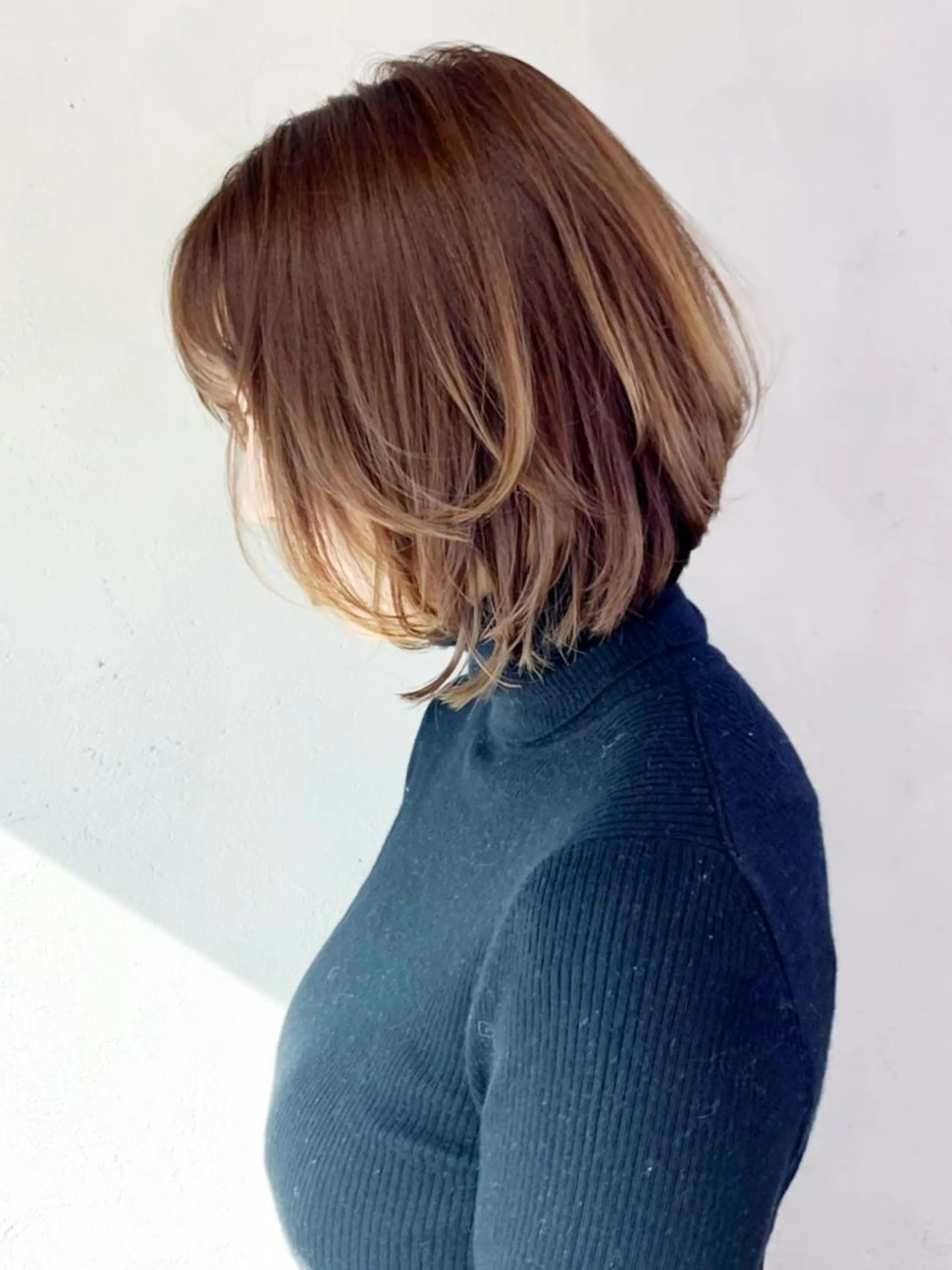 ミディアム カラー パーマ ヘアアレンジ ボブ ITbyALBUM 中野店のヘアスタイル