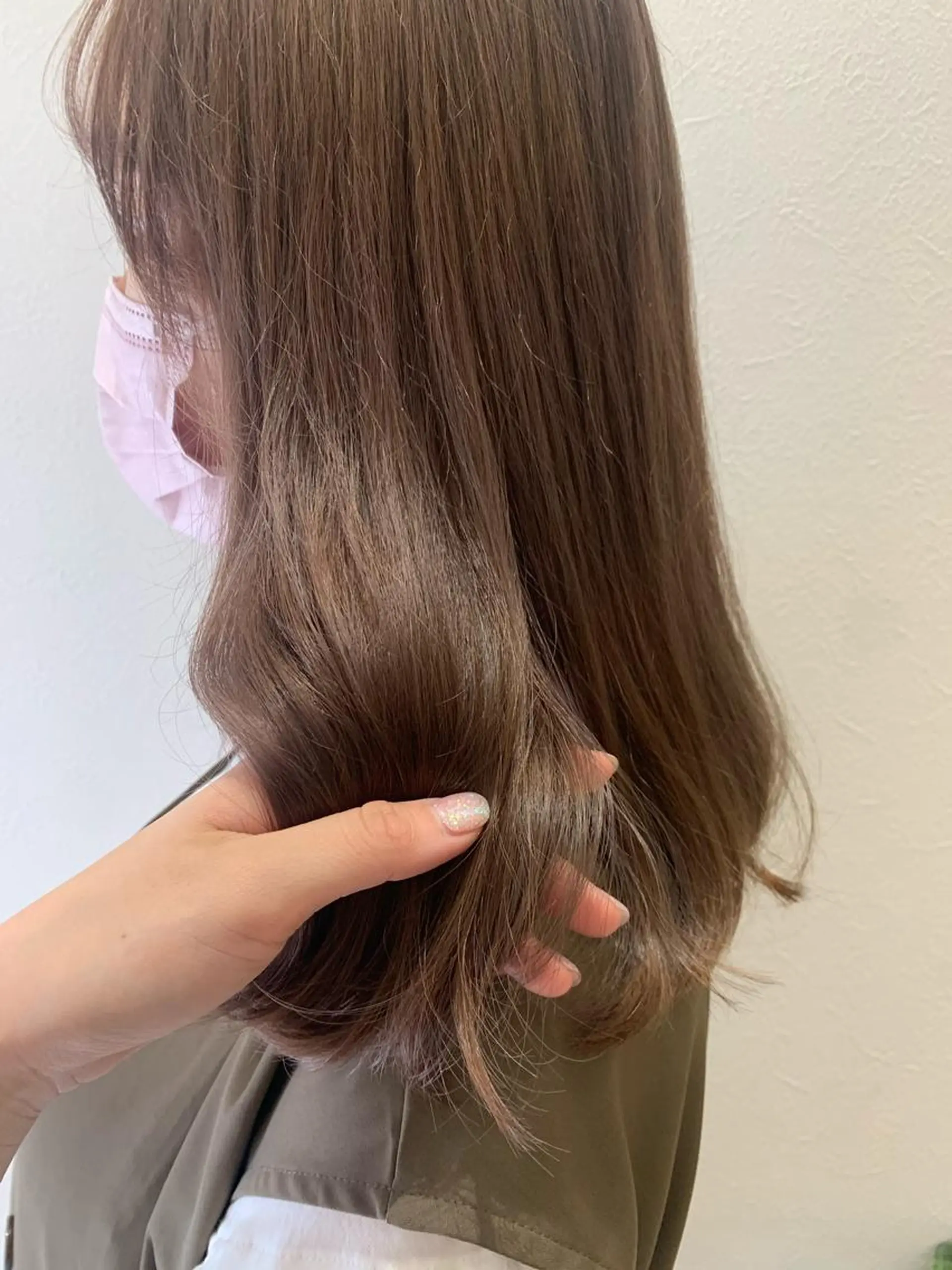 セミロング カラー グレージュ カット ヘアカラー トリートメント hub hair レイヤー/透明感のヘアスタイル