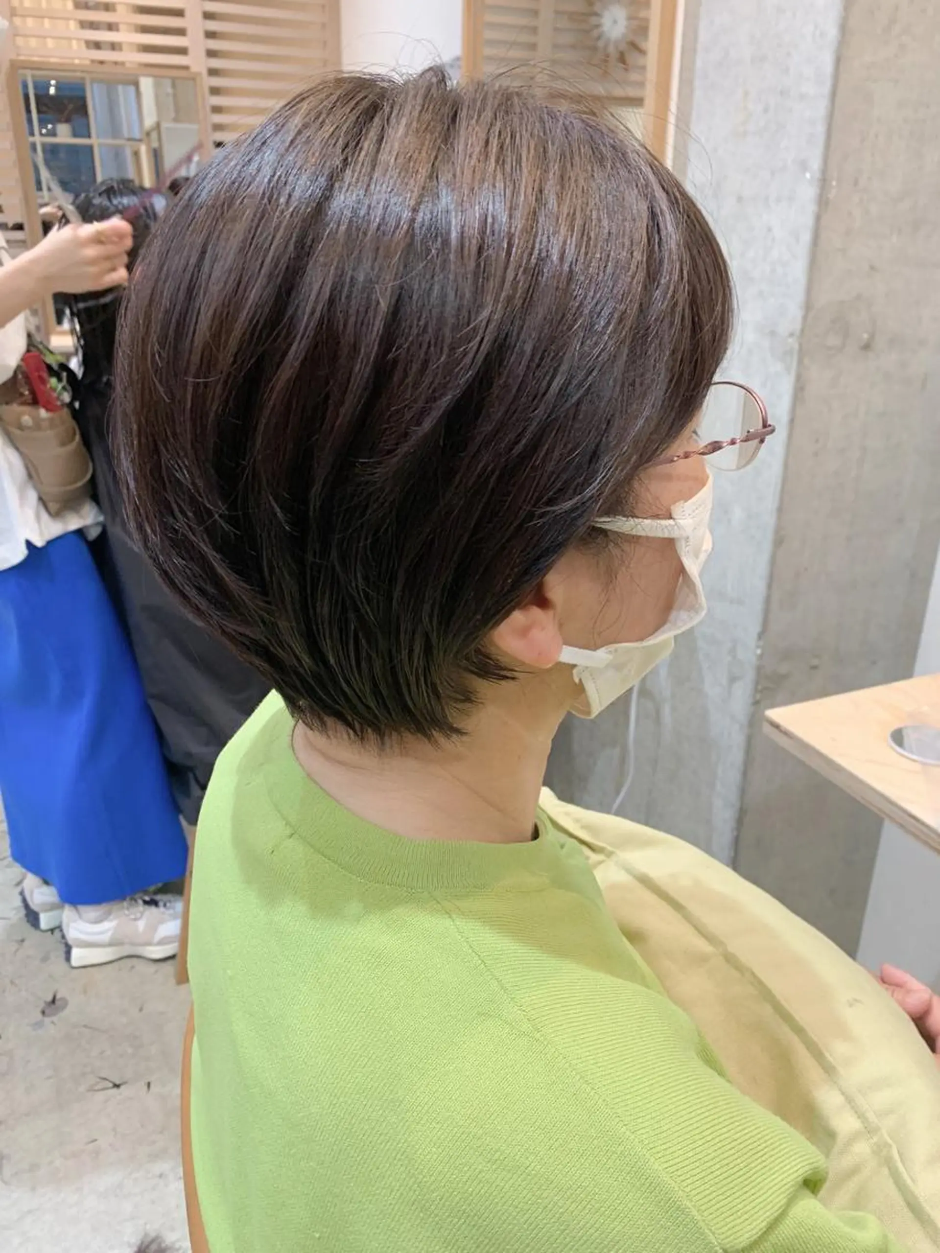 ショート カラー ショートヘア ヘアカラー トリートメント ヘッドスパ ヘアセット 顔周りカット/アレン ジ/カラー小野寺紗良のヘアスタイル